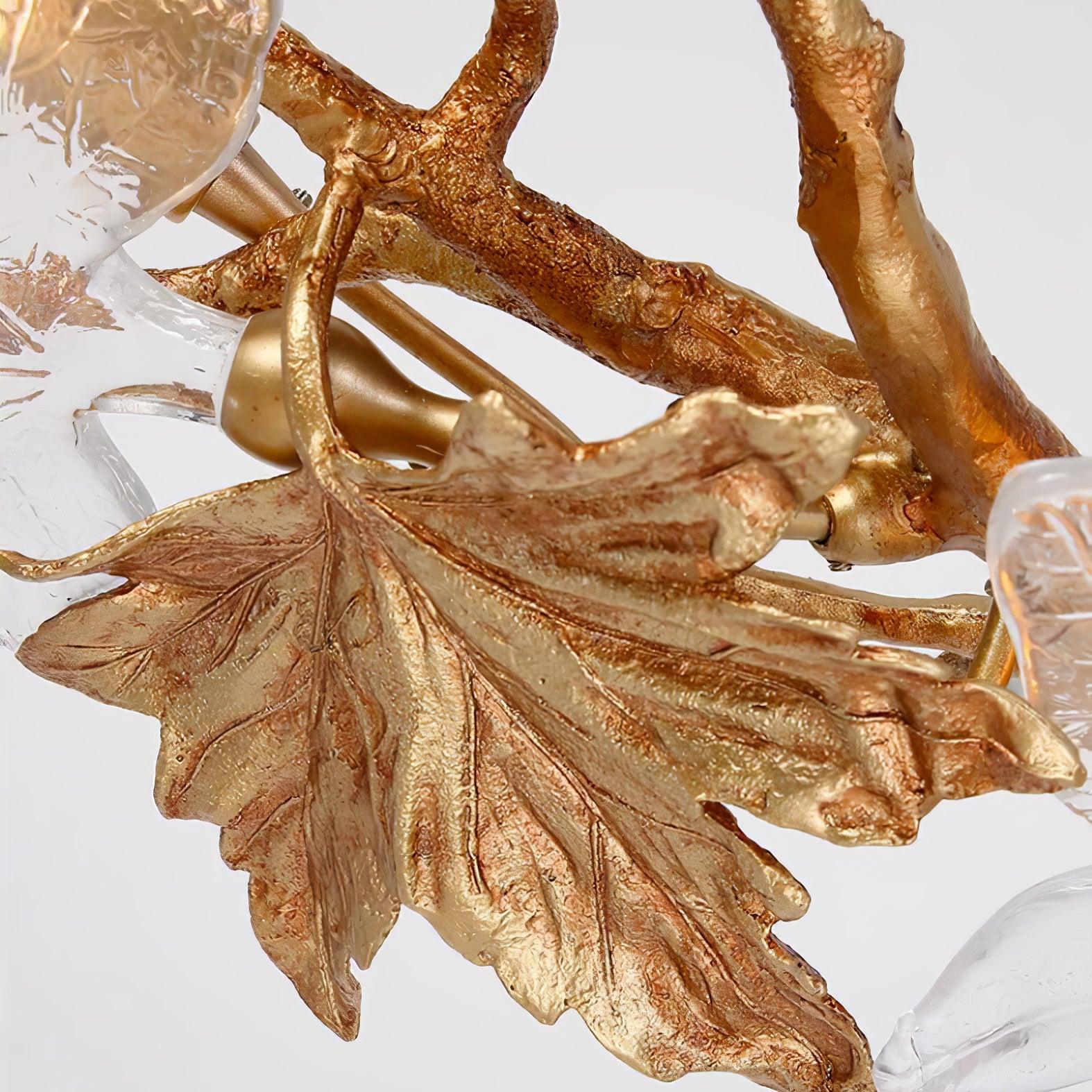 Folio Branch Brass Chandelier - Lumpaz