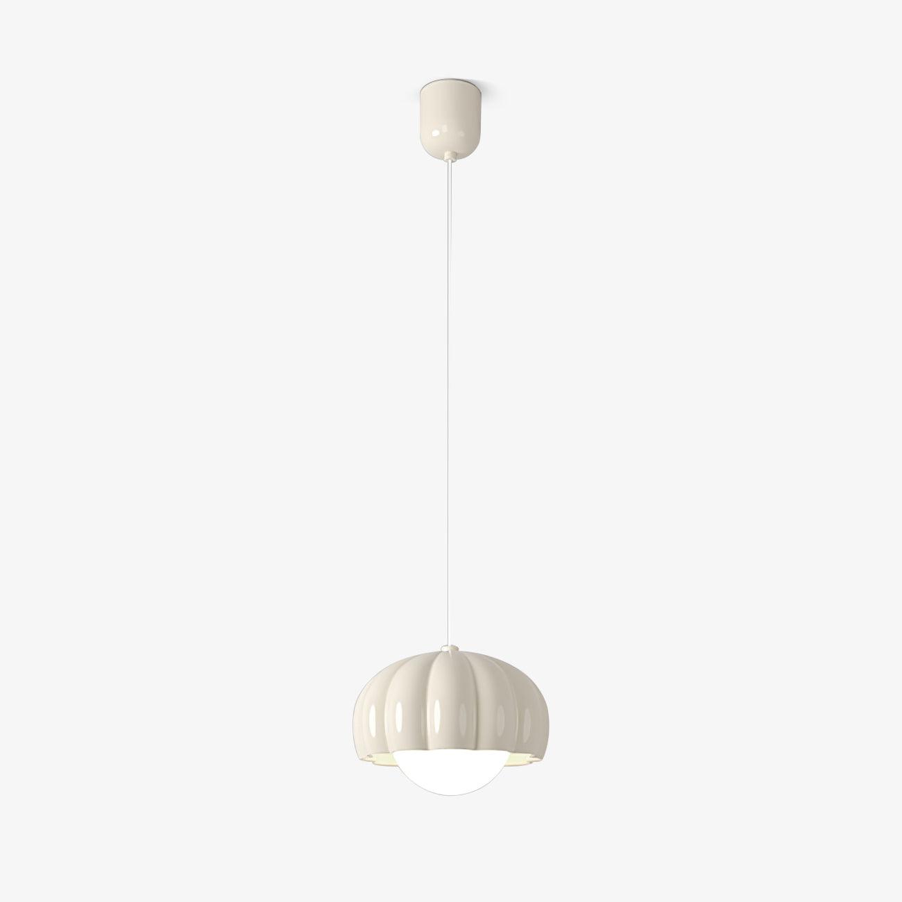 Creamy Pumpkin Pendant Light - Lumpaz