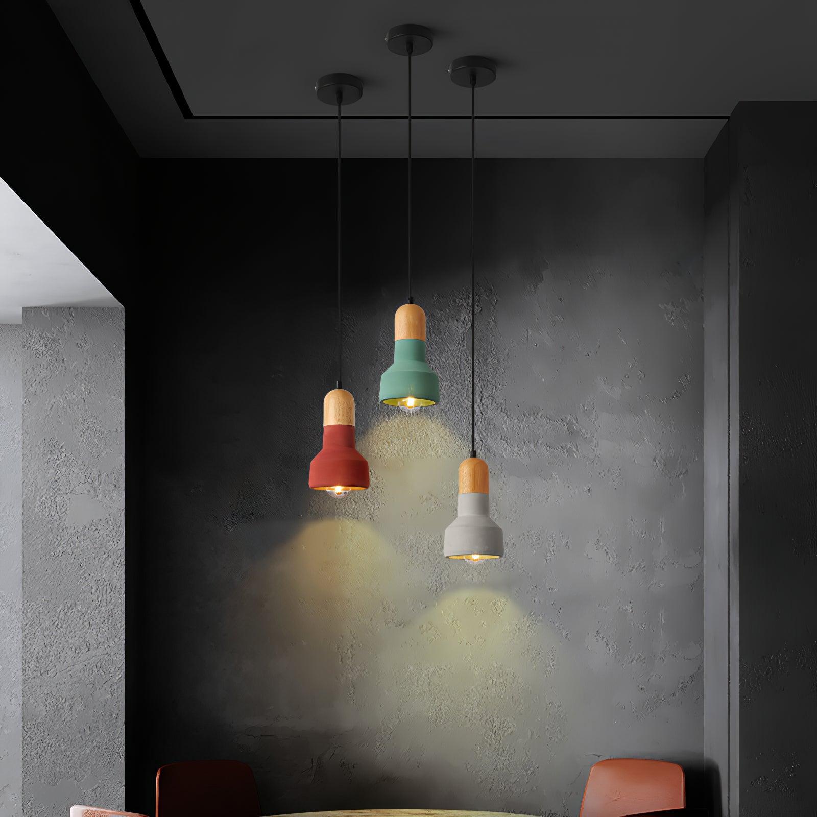 Nessa Wood Pendant Light - Lumpaz