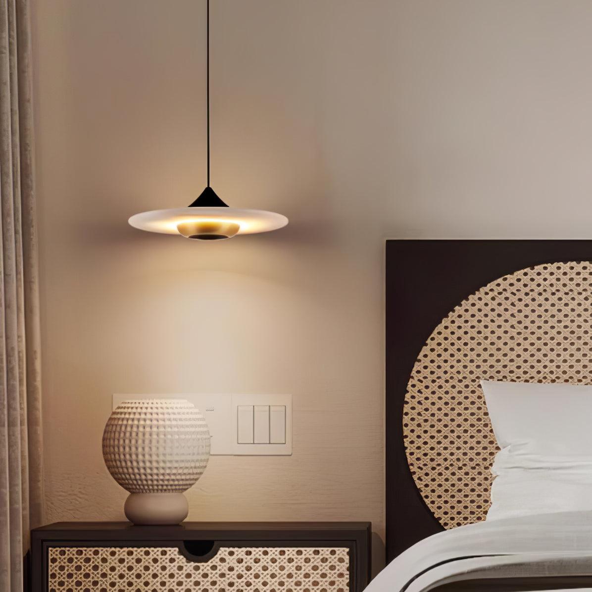 Flying Saucer Marble Pendant Lamp - Lumpaz