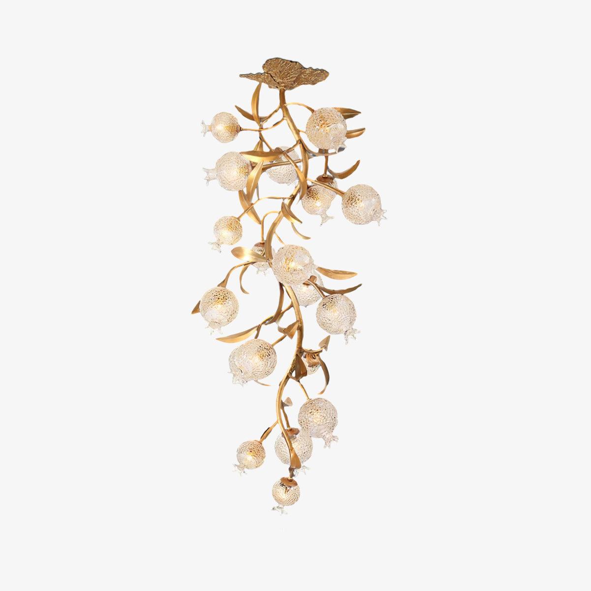 Pomegranate Brass Ceiling Lamp - Lumpaz