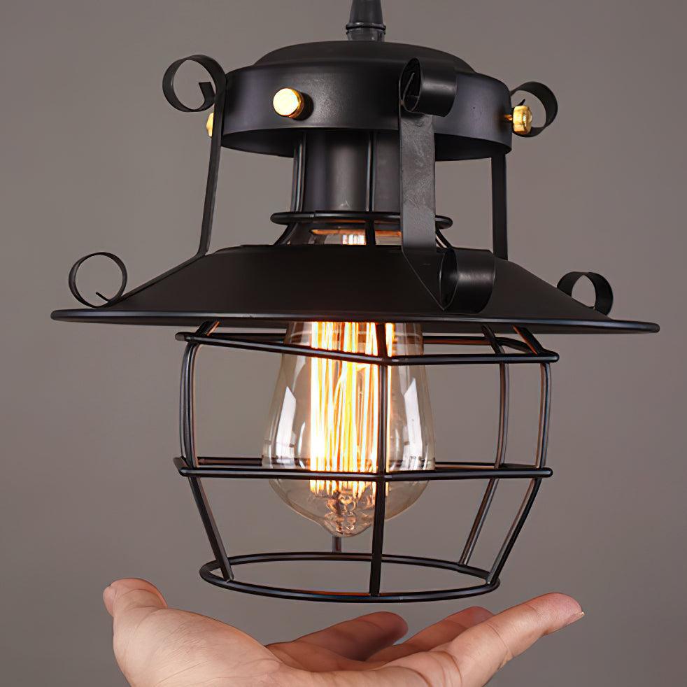 Retro Birdcage Pendant Light - Lumpaz