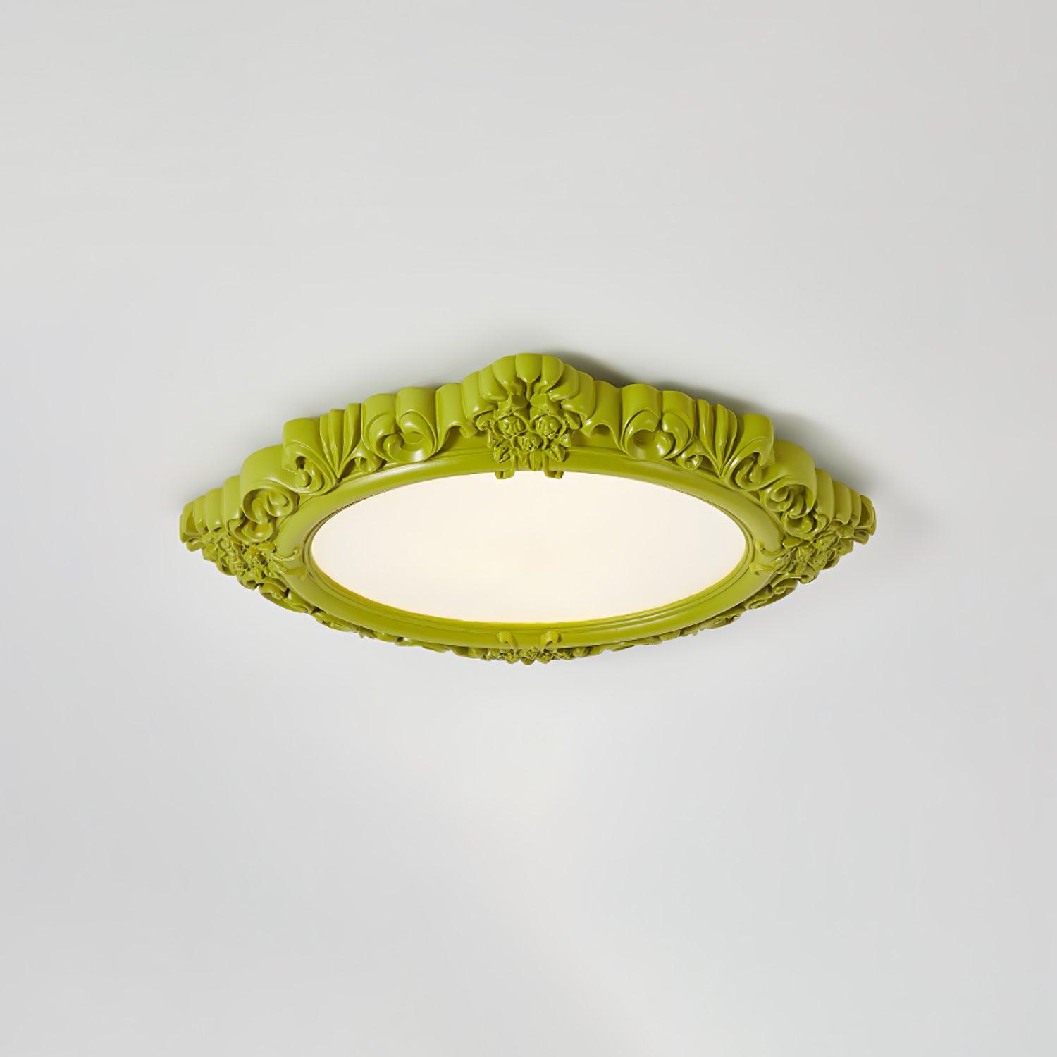 Sculpted Resin Ceiling Lamp - Lumpaz