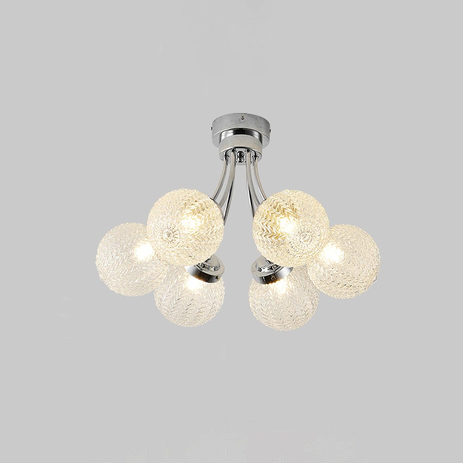 Carved Glass Ceiling Lamp - Lumpaz
