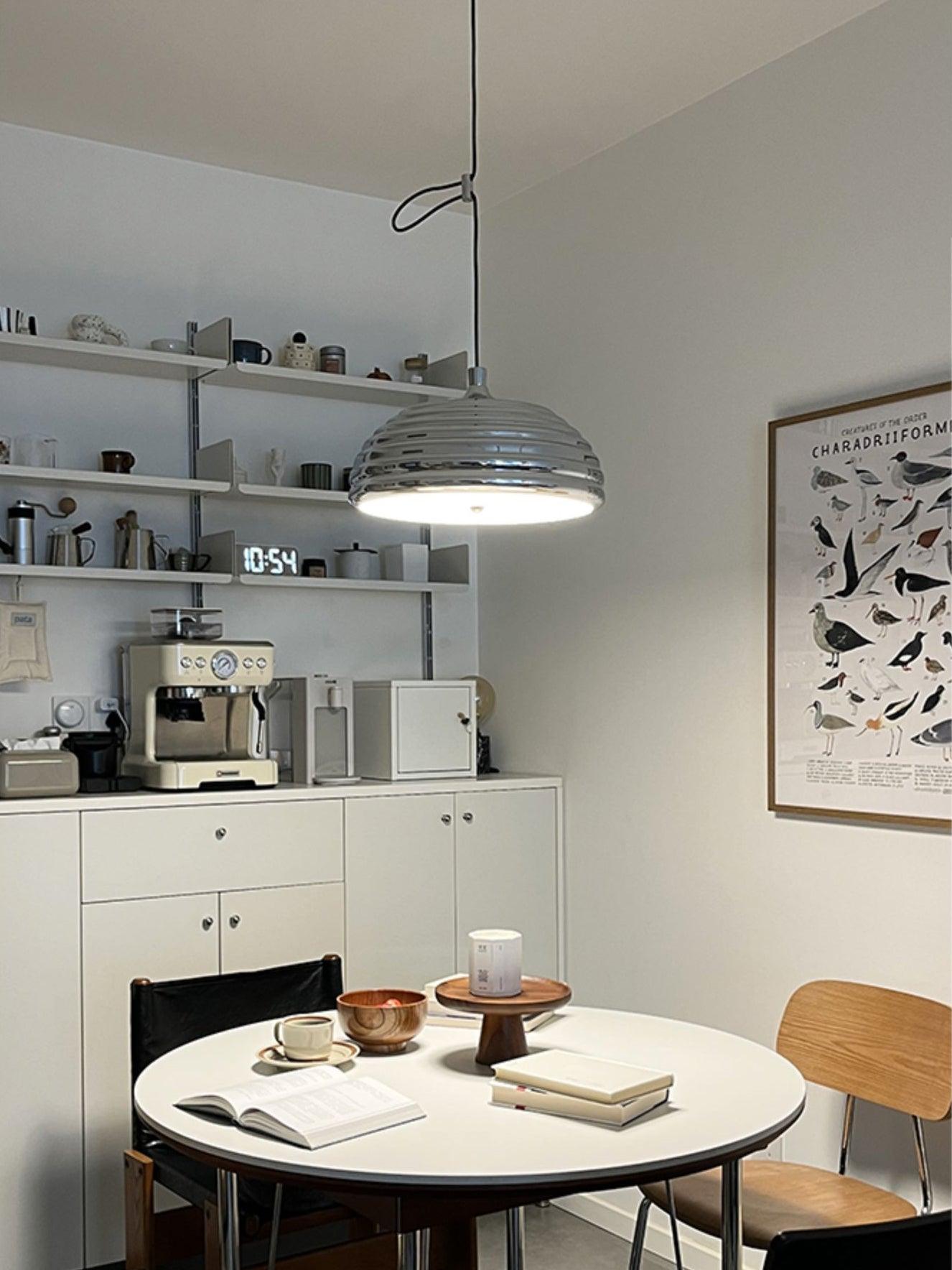 Saturno Chrome Pendant Lamp - Lumpaz