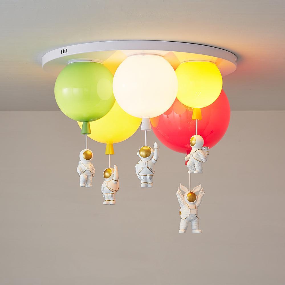 Astronaut Glossy Balloon Ceiling Lamp - Lumpaz