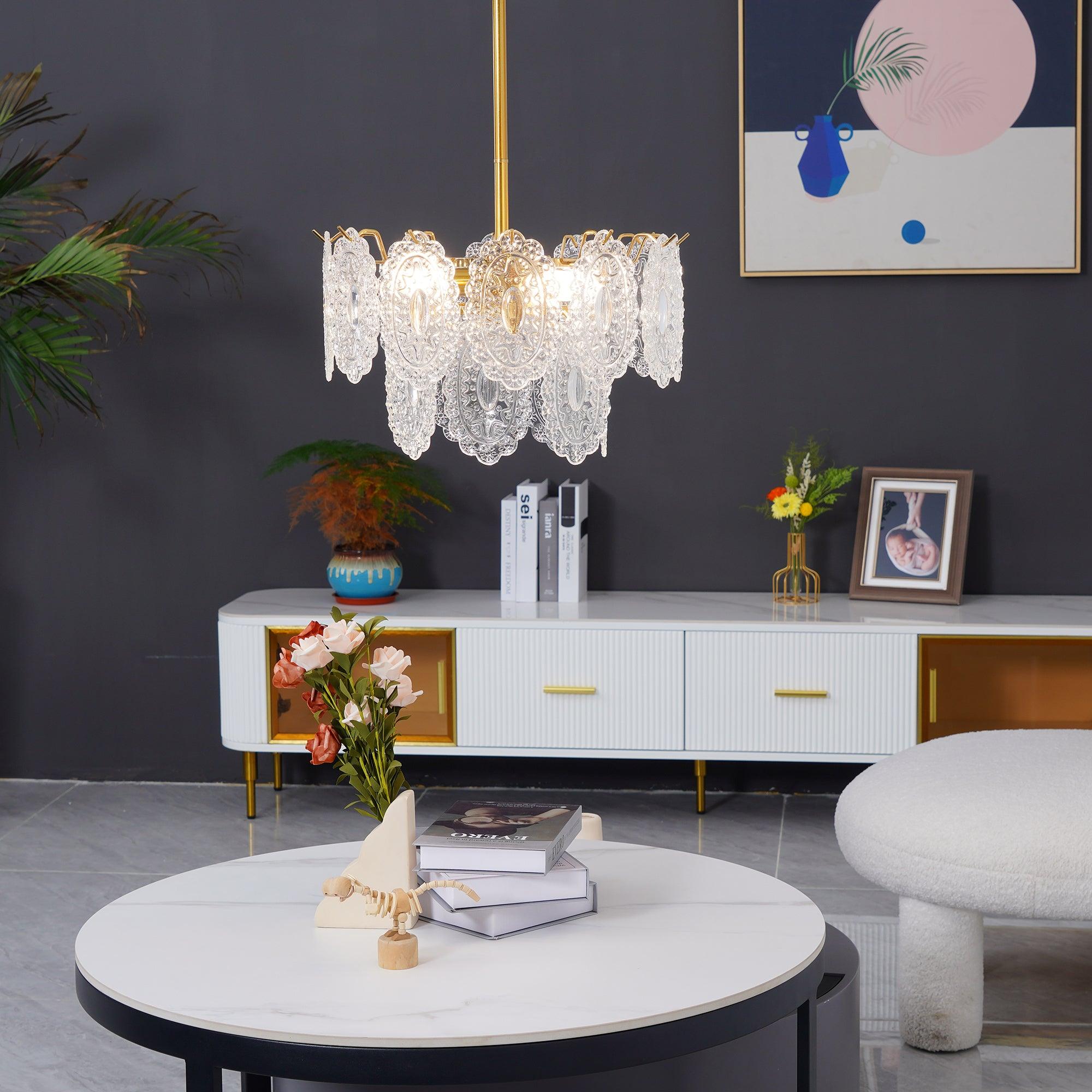 Wave Glass Chandelier - Lumpaz