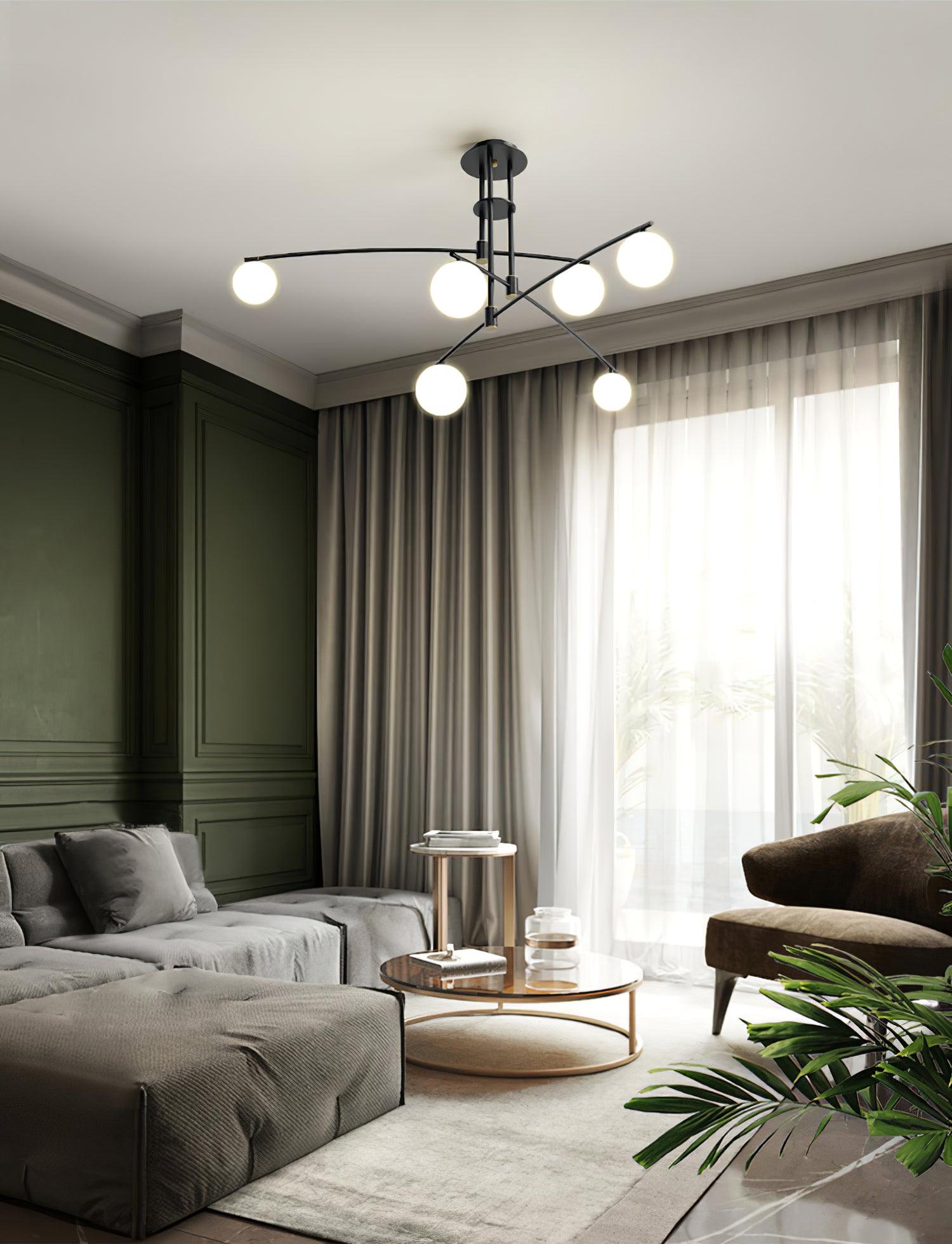 Modern Long Arm Chandelier - Lumpaz