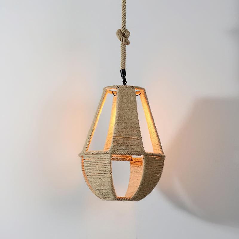 Retro Hemp Rope Interesting Pendant Light - Lumpaz