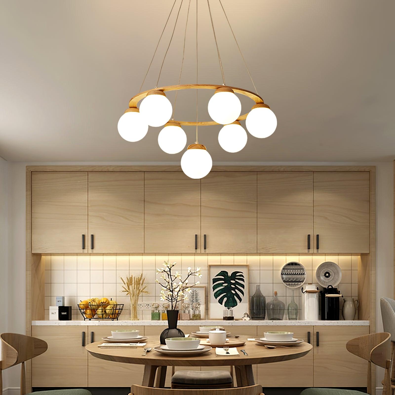 Nuura Miira Wood Chandelier - Lumpaz
