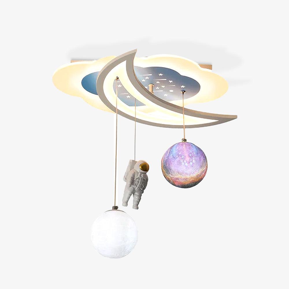 Space Astronaut Star Ceiling Lamp - Lumpaz
