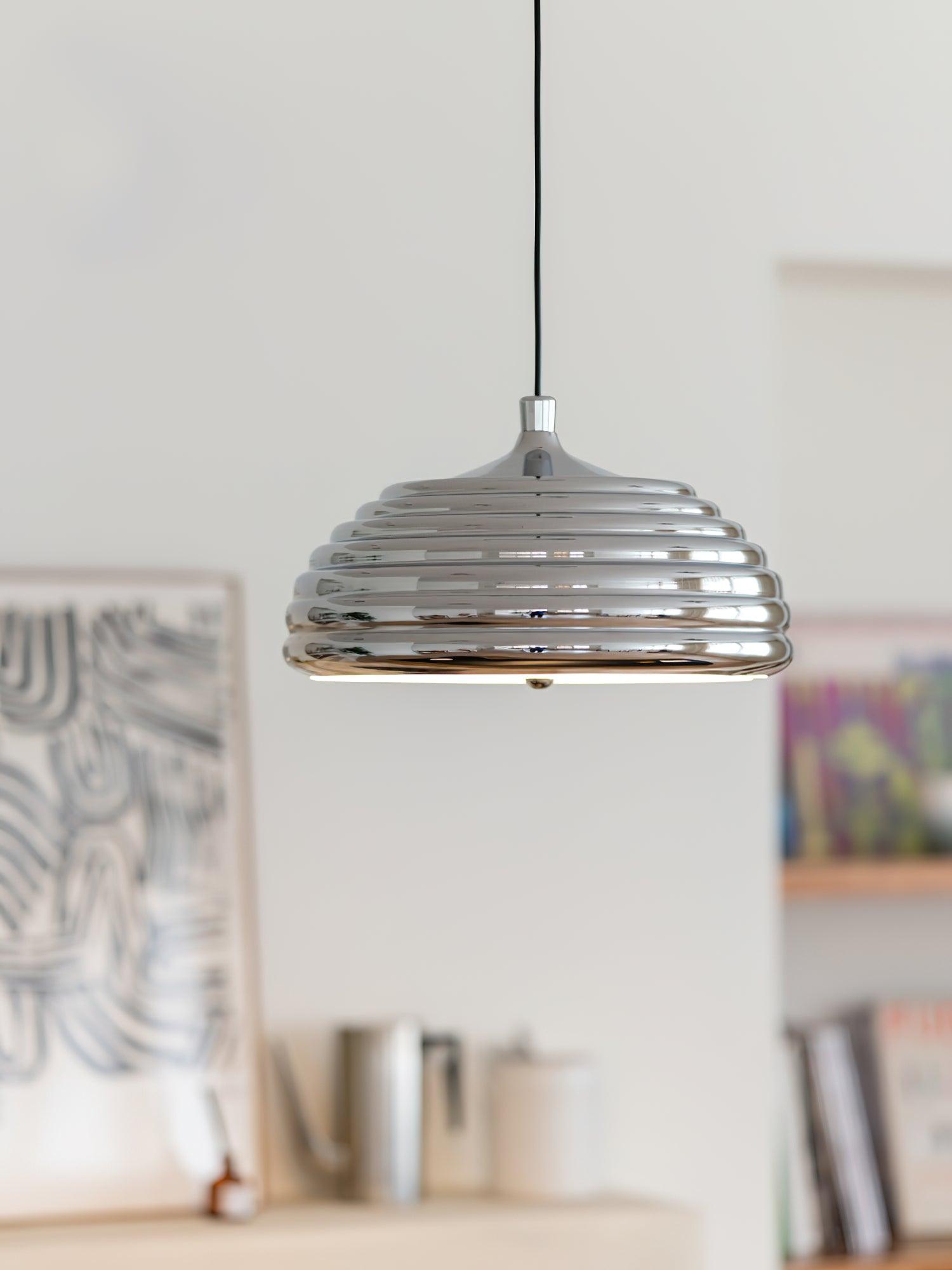 Saturno Chrome Pendant Lamp - Lumpaz
