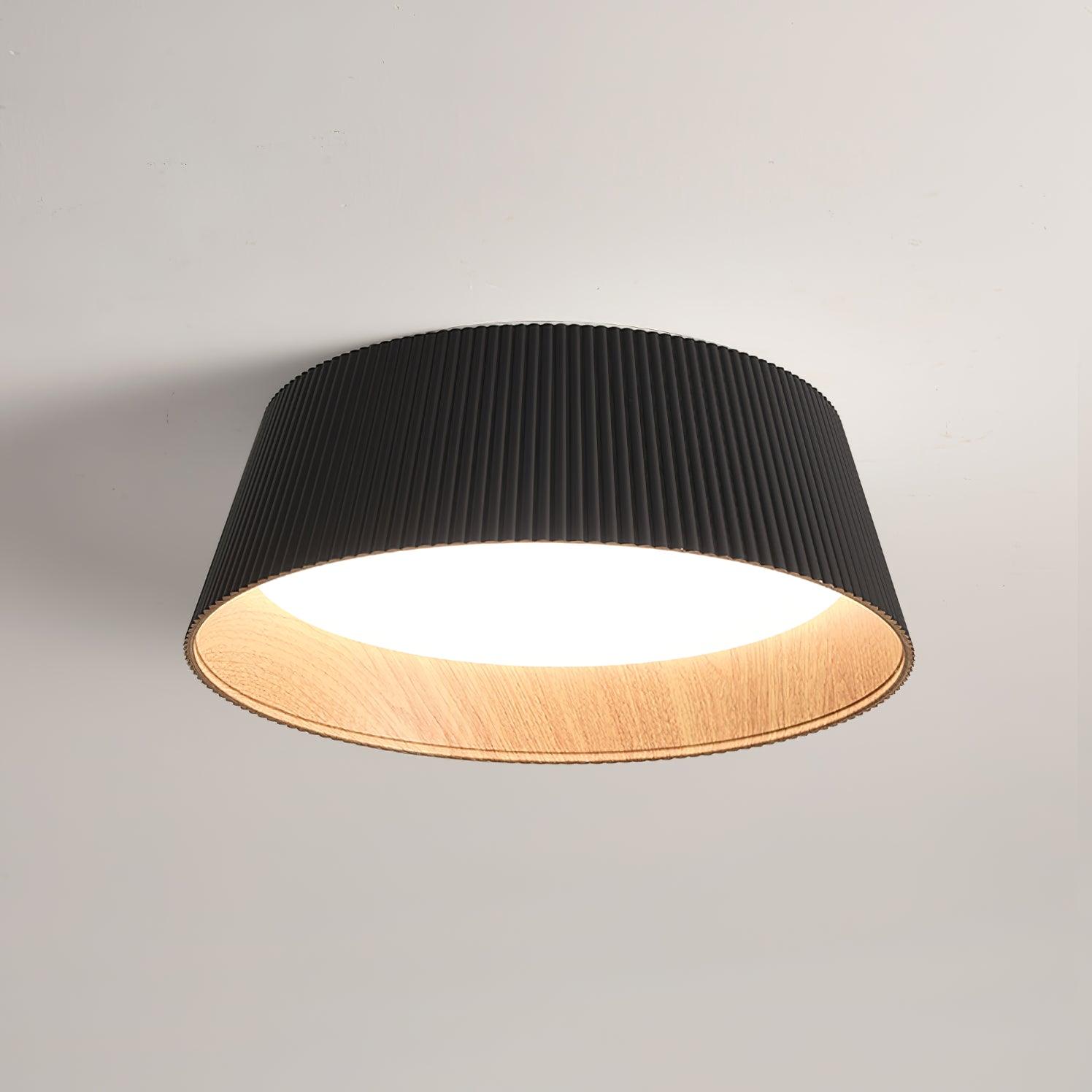 Modern Ribbed Ceiling Light - Lumpaz