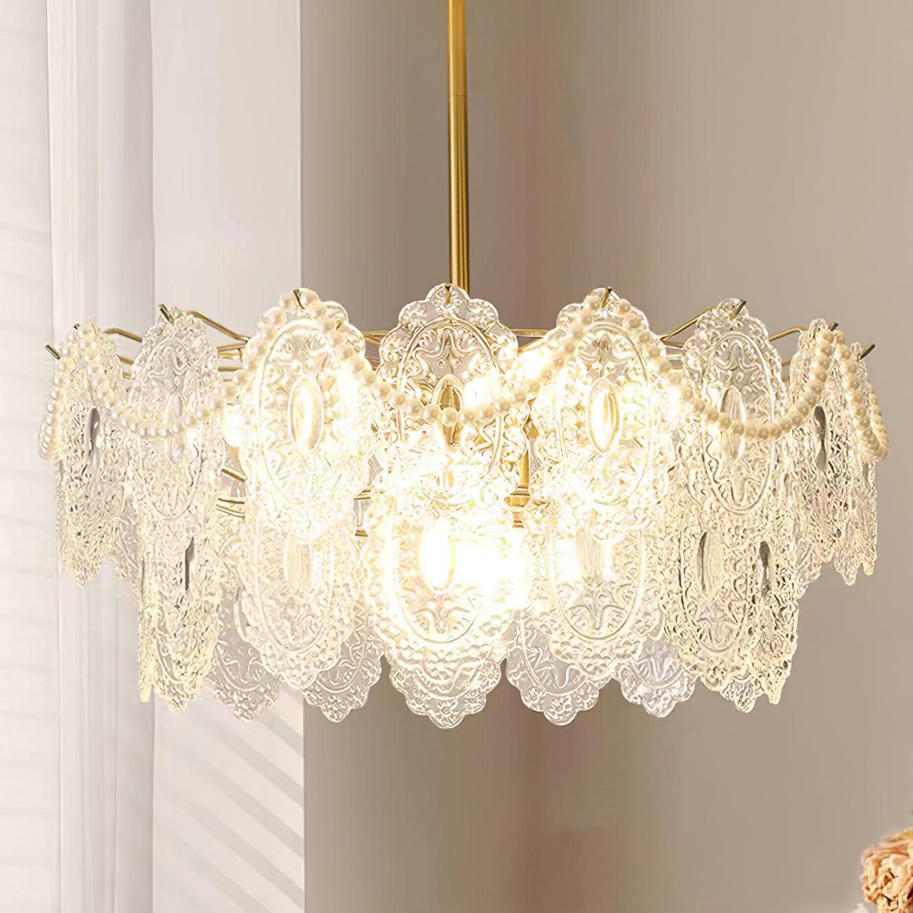 Wave Pearl Chandelier - Lumpaz
