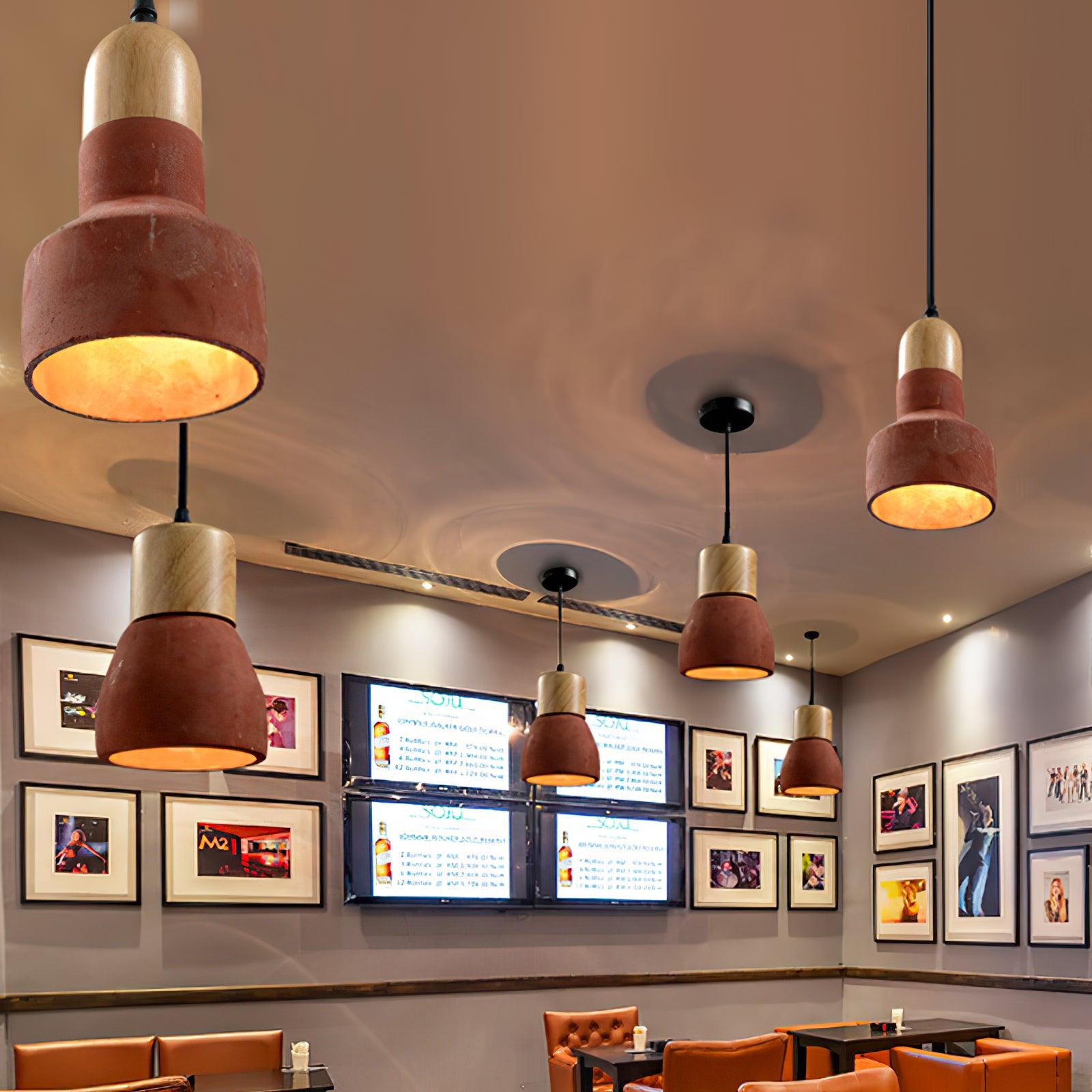 Nessa Wood Pendant Light - Lumpaz