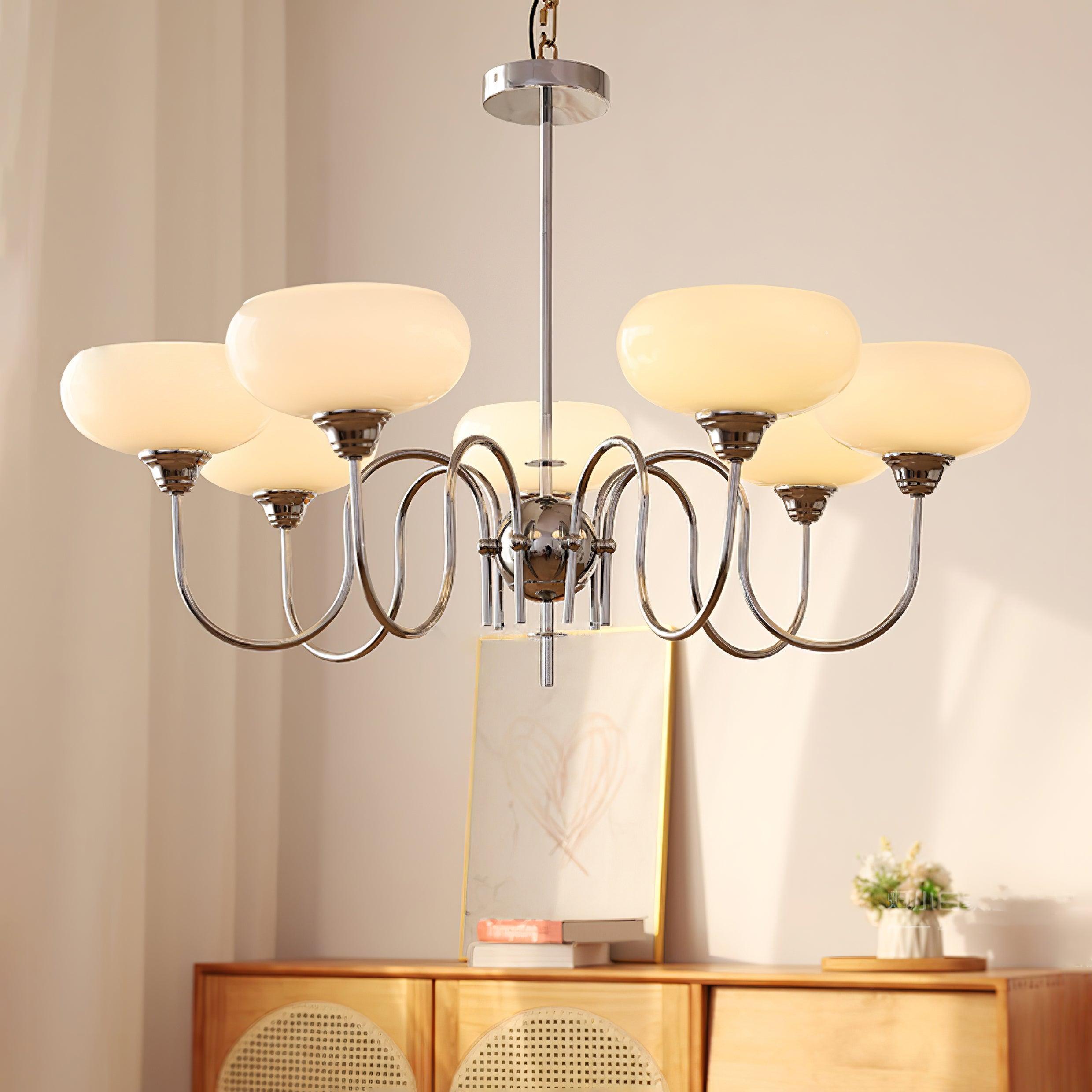 Creamy Persimmon Chandelier - Lumpaz