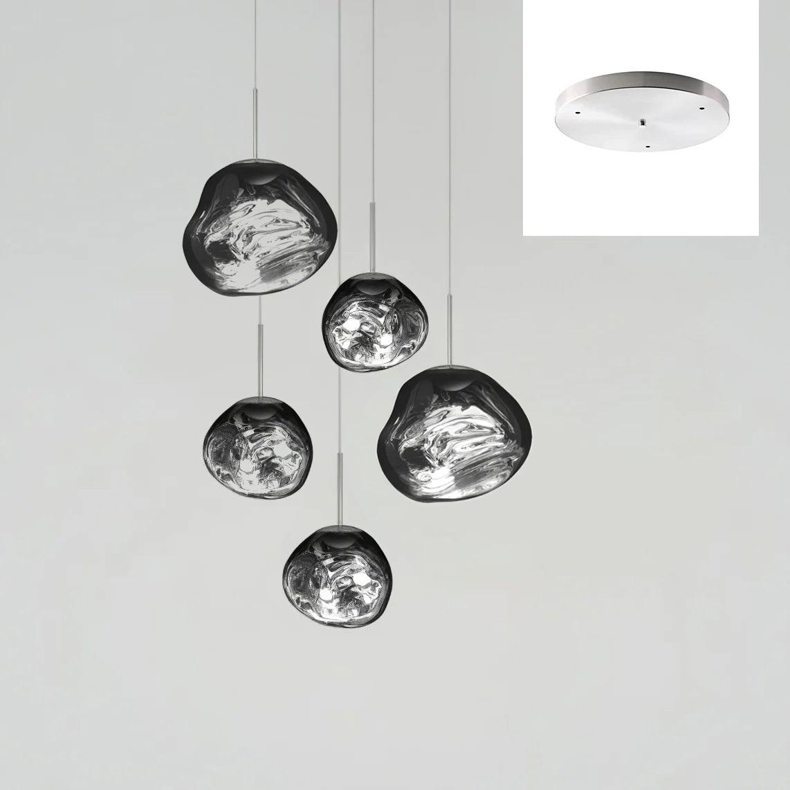 Multi Lava Round Pendant Lamp - Lumpaz