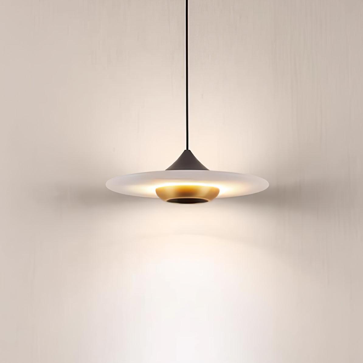 Flying Saucer Marble Pendant Lamp - Lumpaz