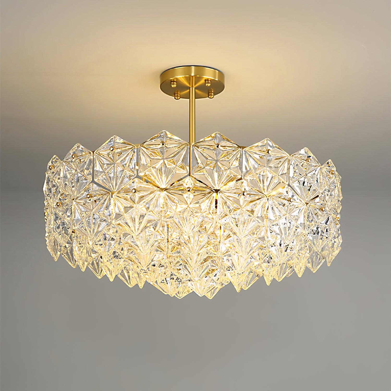 Snowflake Glass Chandelier - Lumpaz
