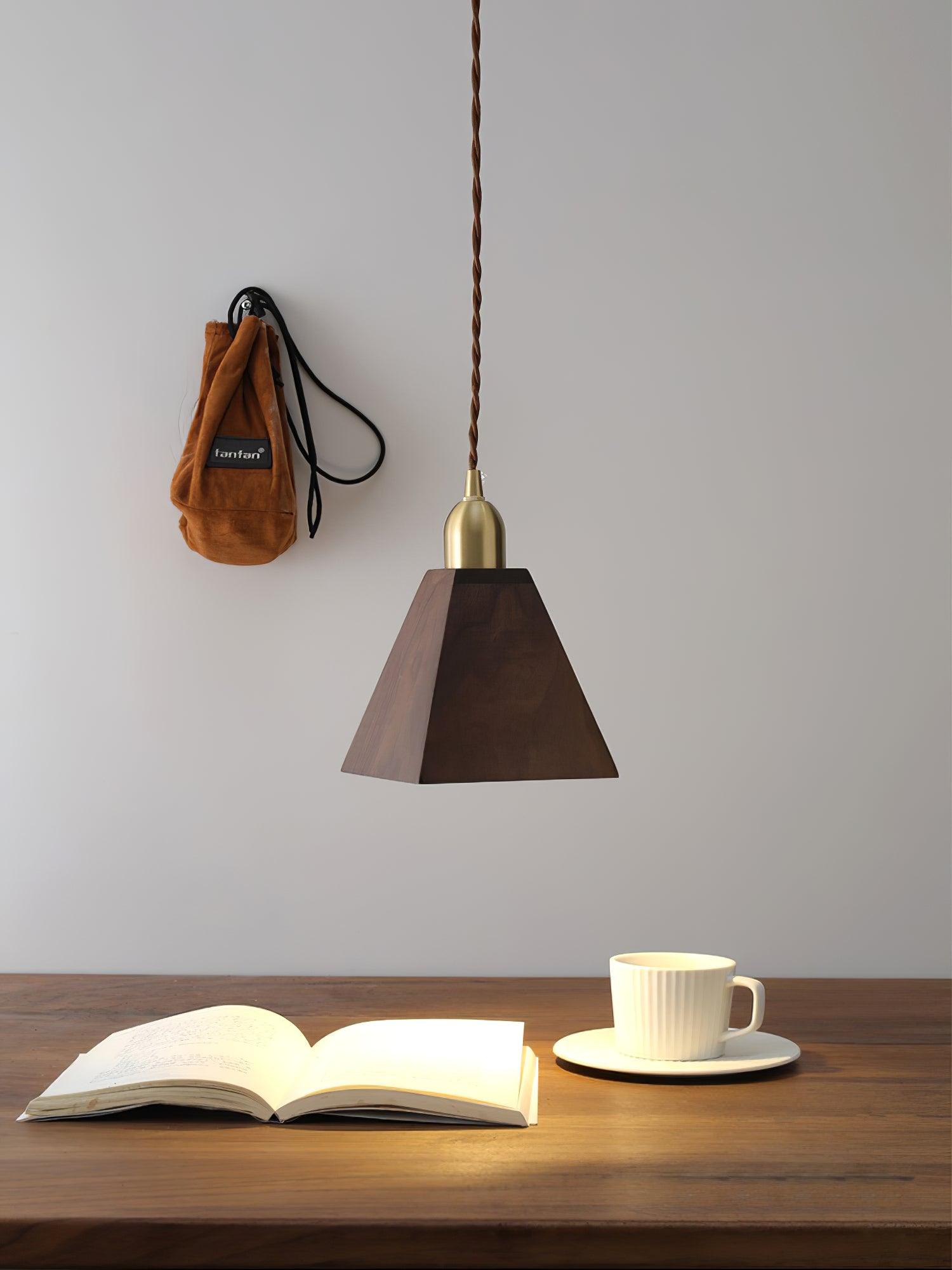 Lyfa Walnut Pendant Light - Lumpaz