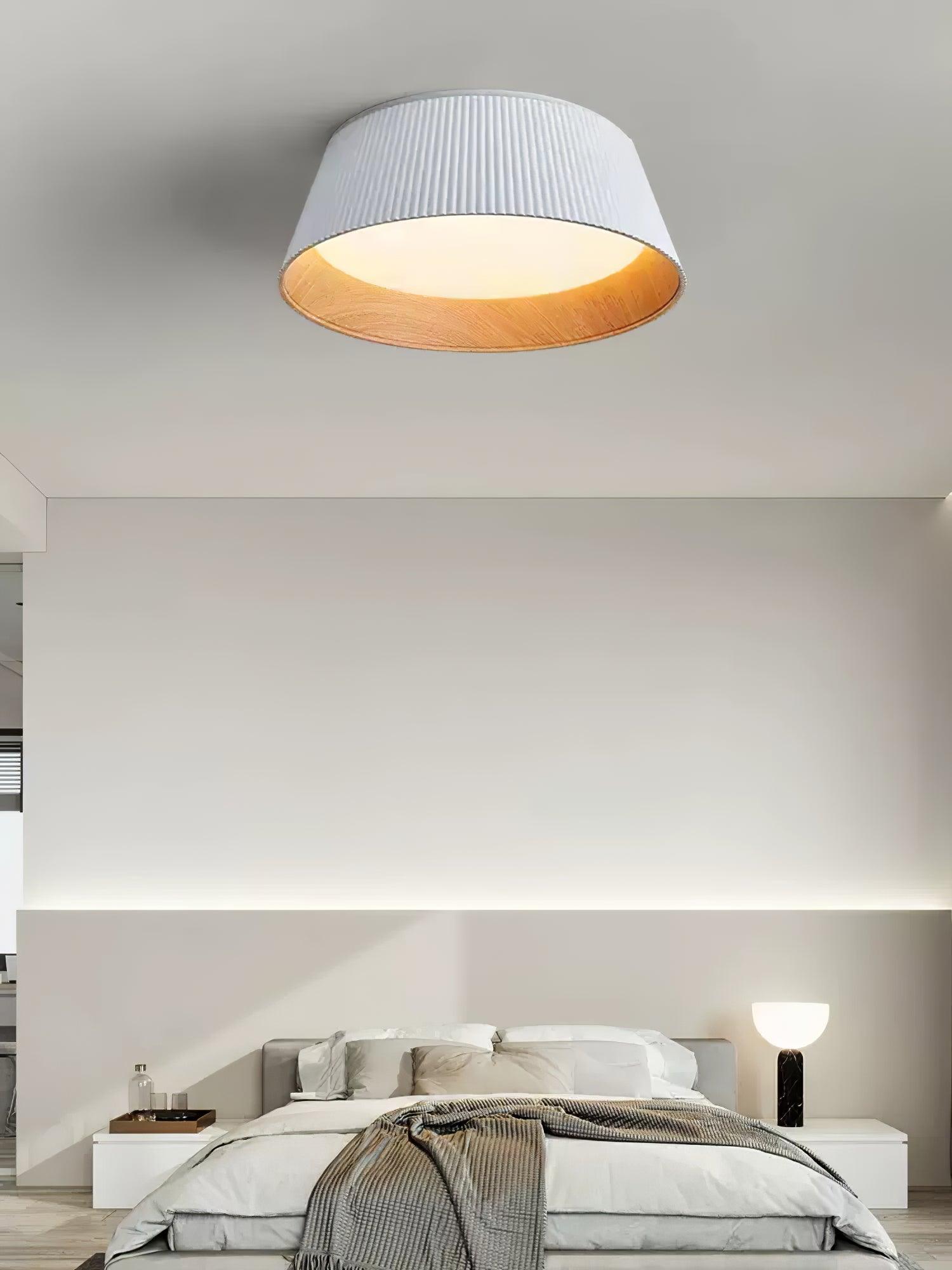 Modern Ribbed Ceiling Light - Lumpaz