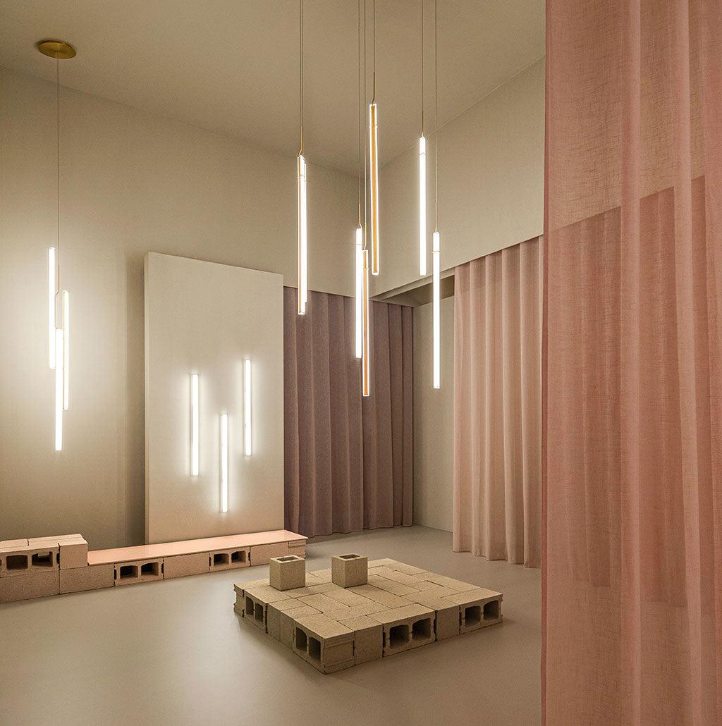 Halo Jewel Straight Pendant Light - Lumpaz