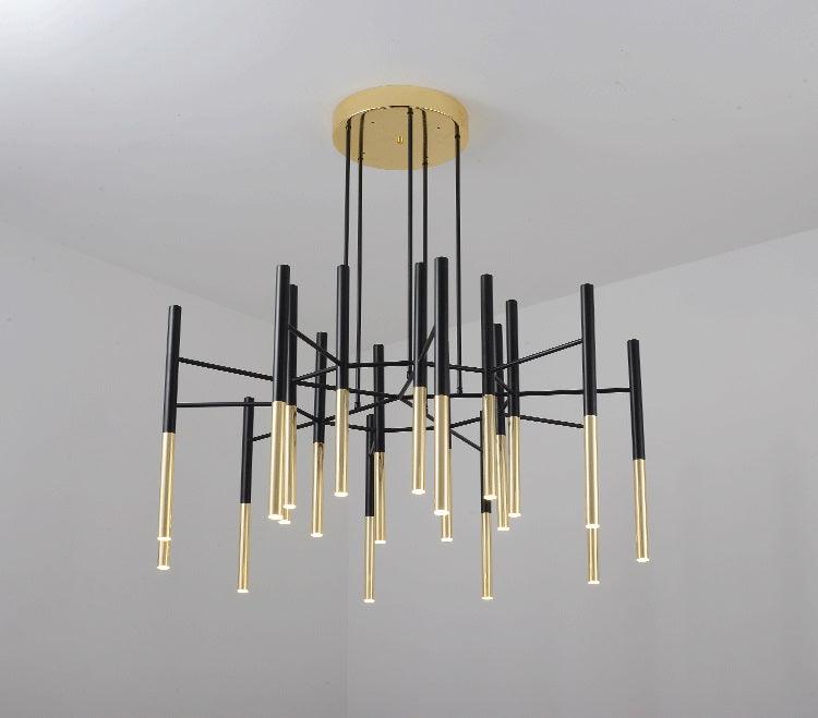 Metal Tubular Chandelier - Lumpaz