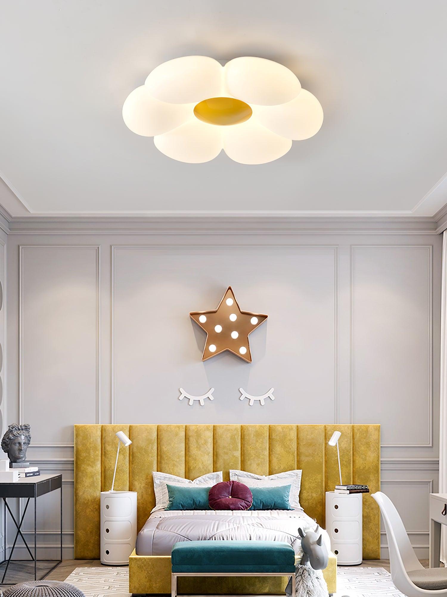 Six-leaf Flower Kids Room Ceiling Lamp - Lumpaz