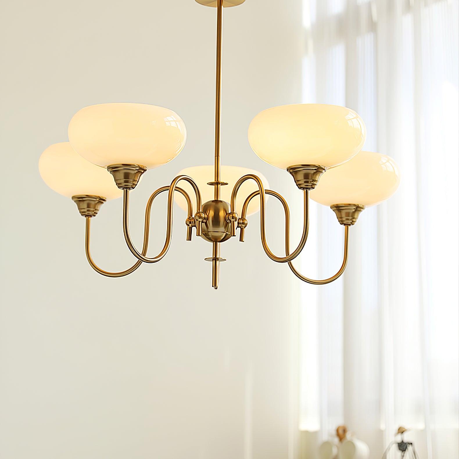 Creamy Persimmon Chandelier - Lumpaz