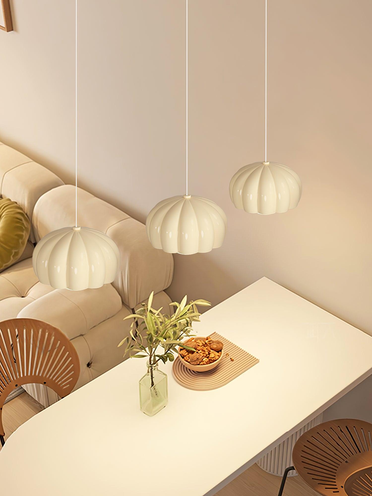 Creamy Pumpkin Pendant Light - Lumpaz