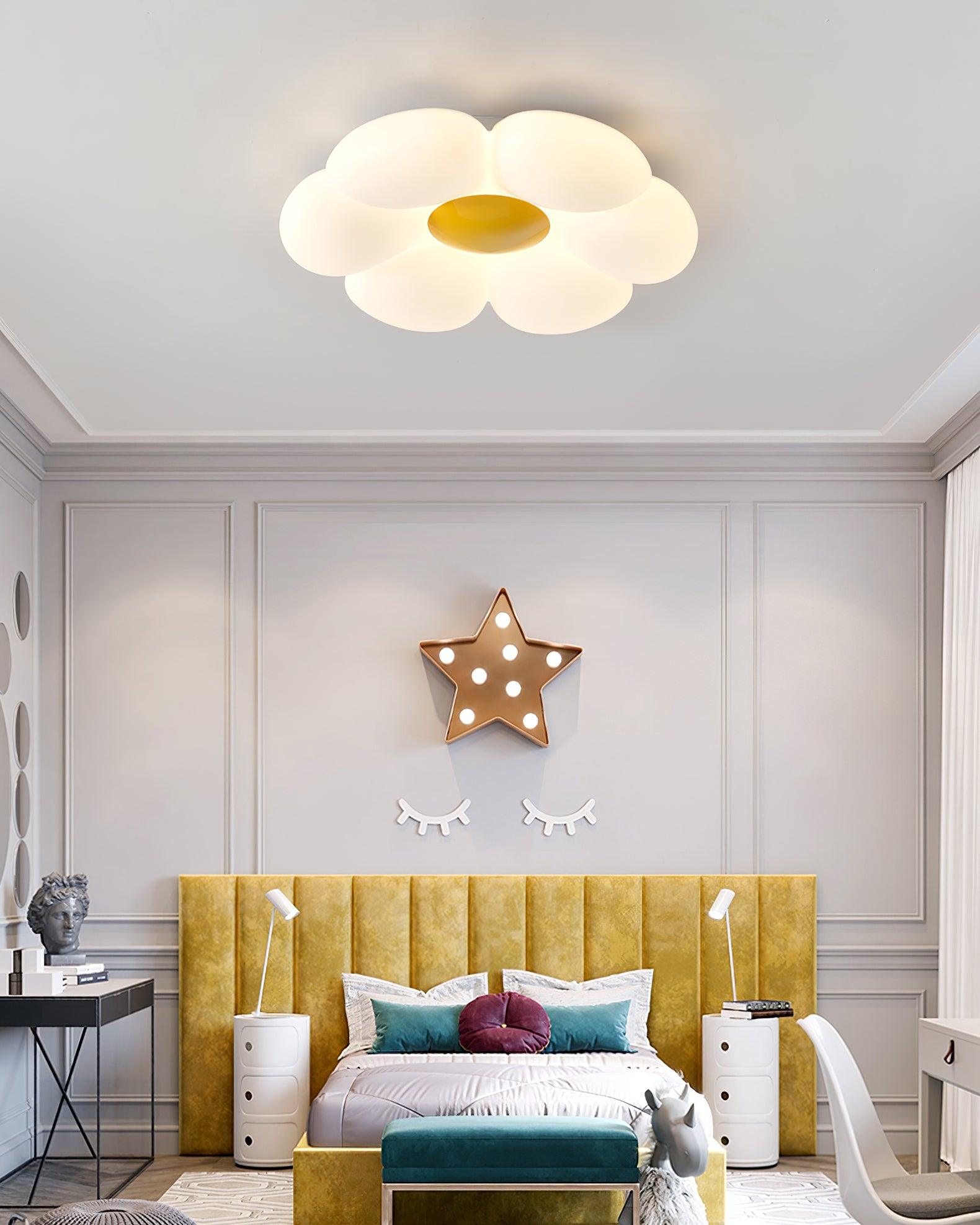 Six-leaf Flower Kids Room Ceiling Lamp - Lumpaz