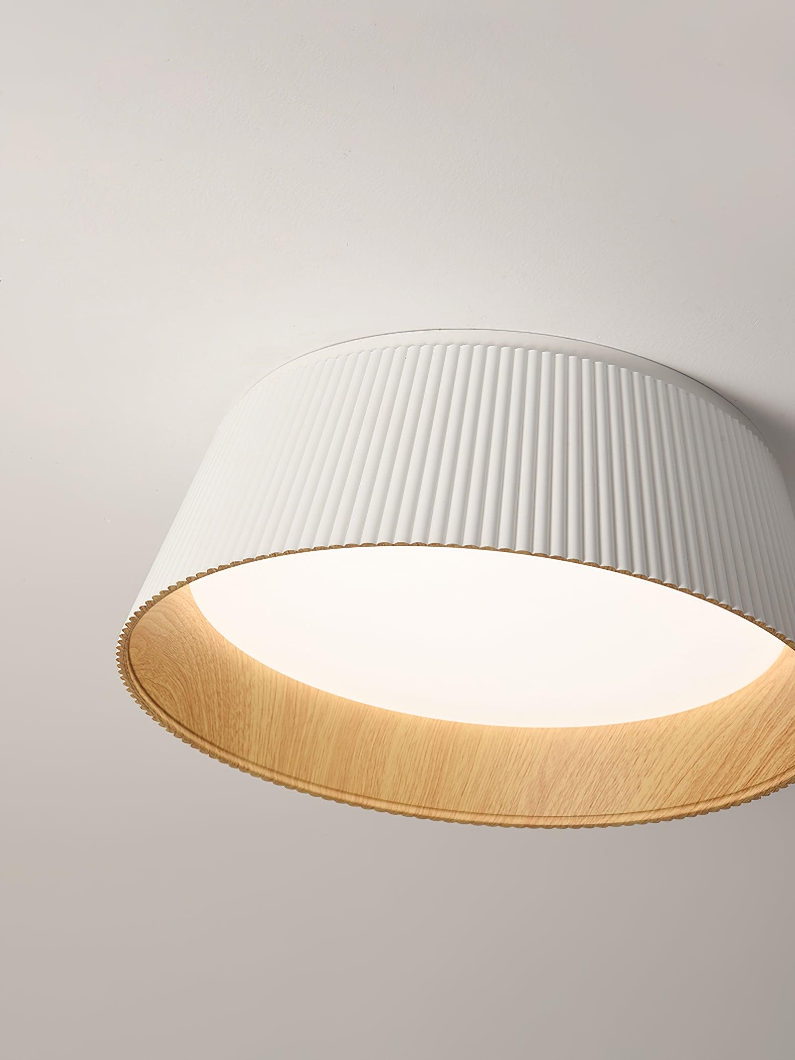 Modern Ribbed Ceiling Light - Lumpaz
