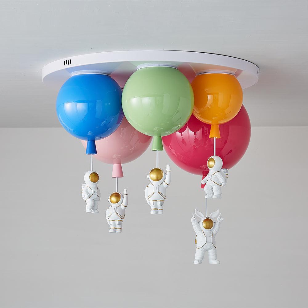 Astronaut Glossy Balloon Ceiling Lamp - Lumpaz