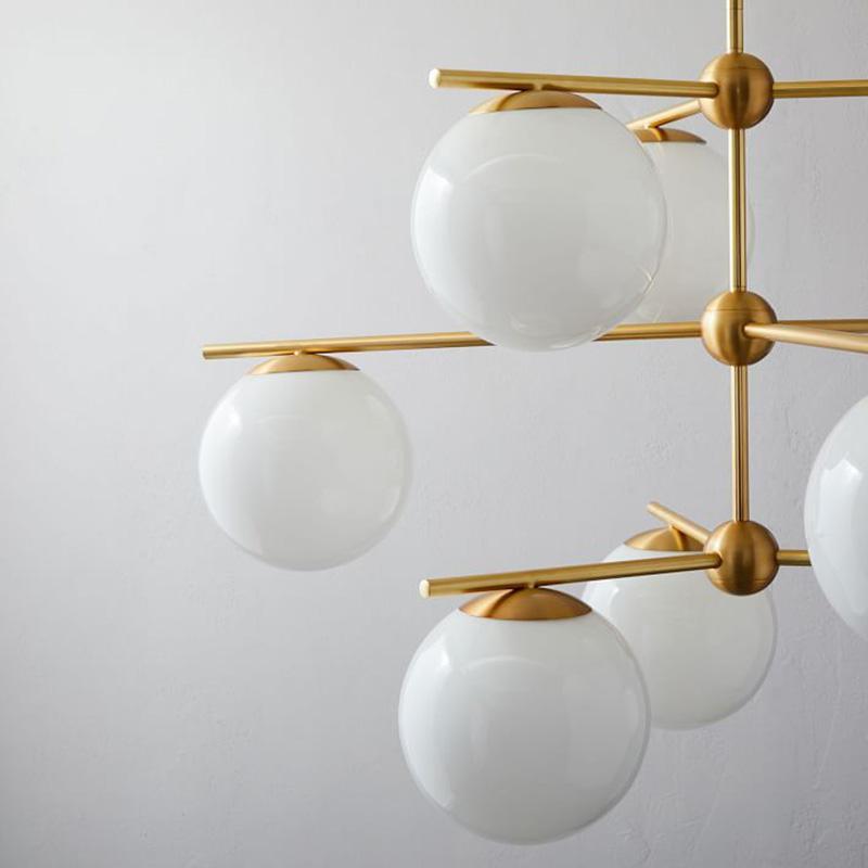Sphere & Stem Chandelier - Lumpaz