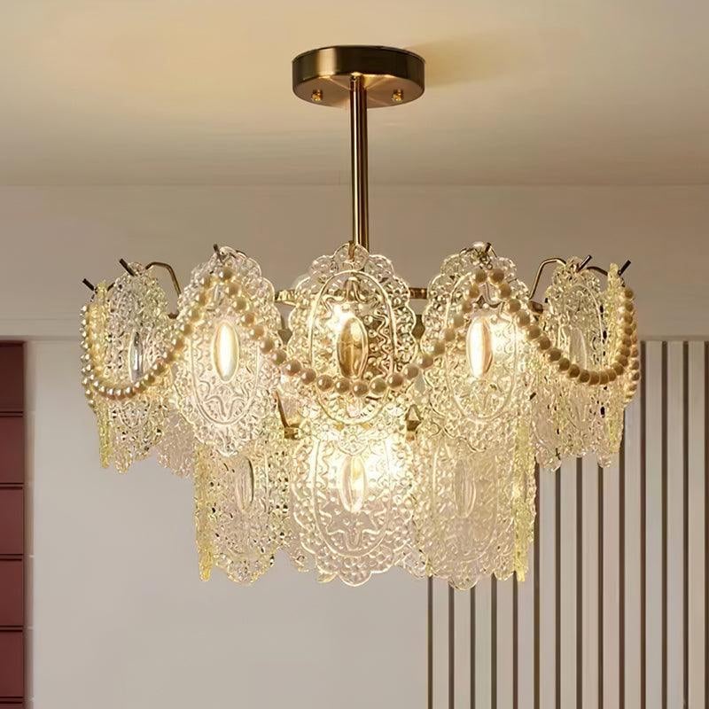 Wave Pearl Chandelier - Lumpaz