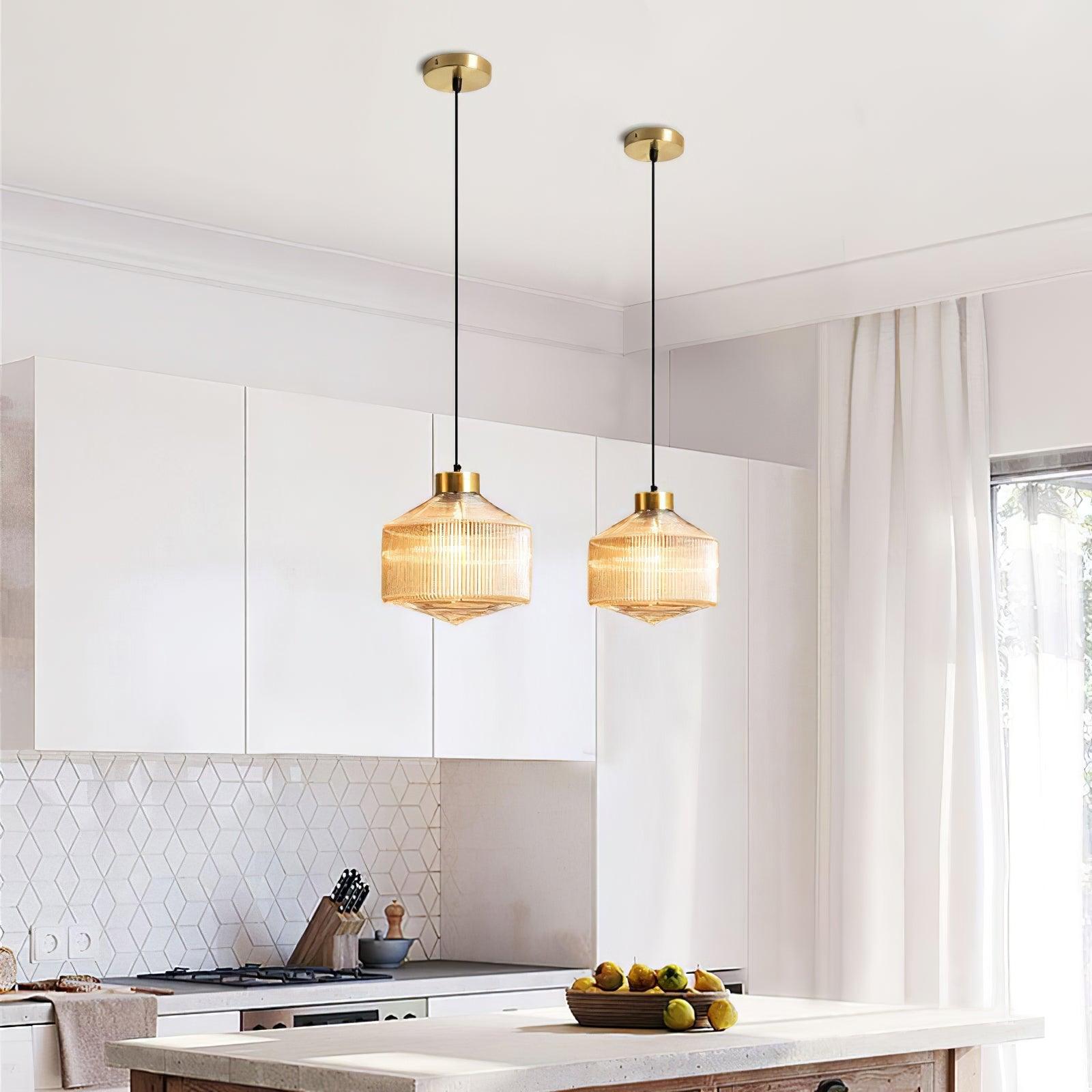 Striped Spinning Top Pendant Light - Lumpaz