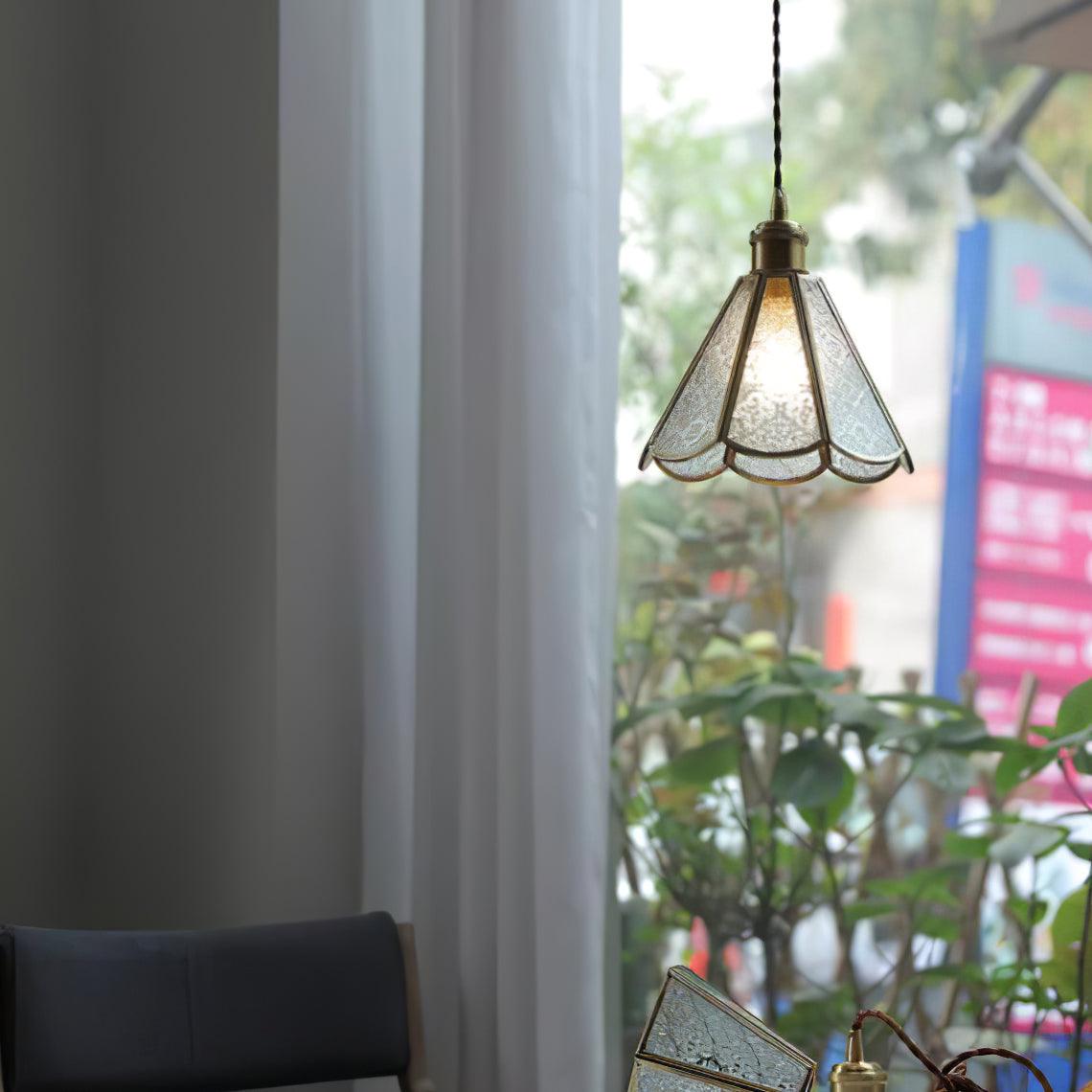 Patterned Glass Pendant Lamp - Lumpaz