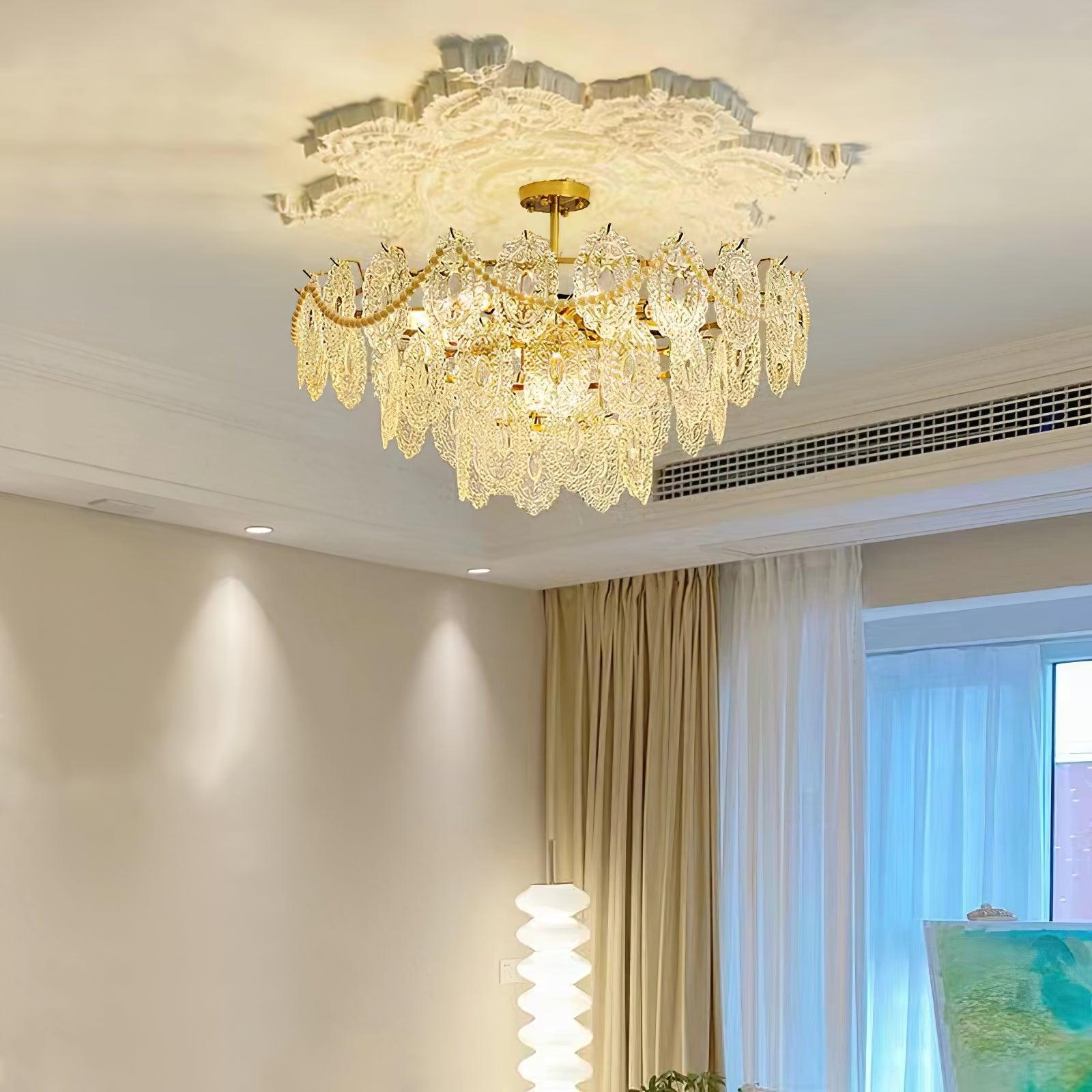 Wave Glass Chandelier - Lumpaz