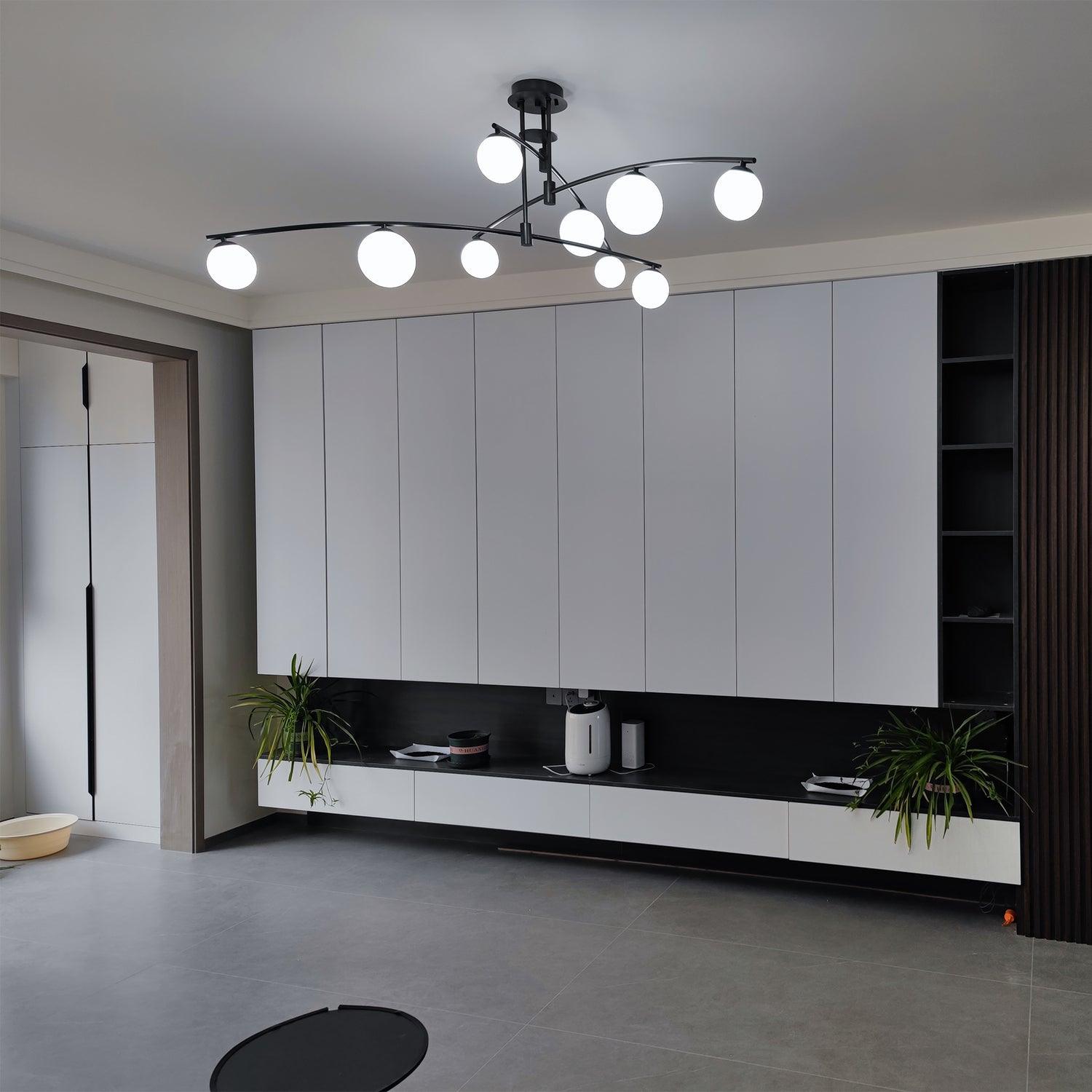 Modern Long Arm Chandelier - Lumpaz