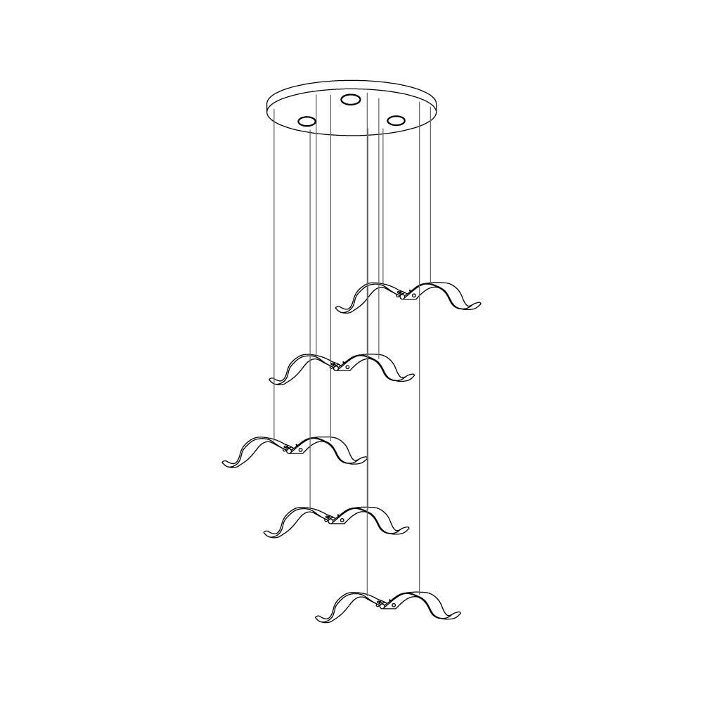 Large Seagull Chandelier - Lumpaz