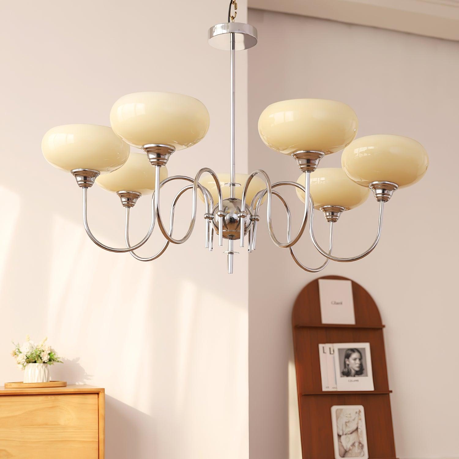 Creamy Persimmon Chandelier - Lumpaz