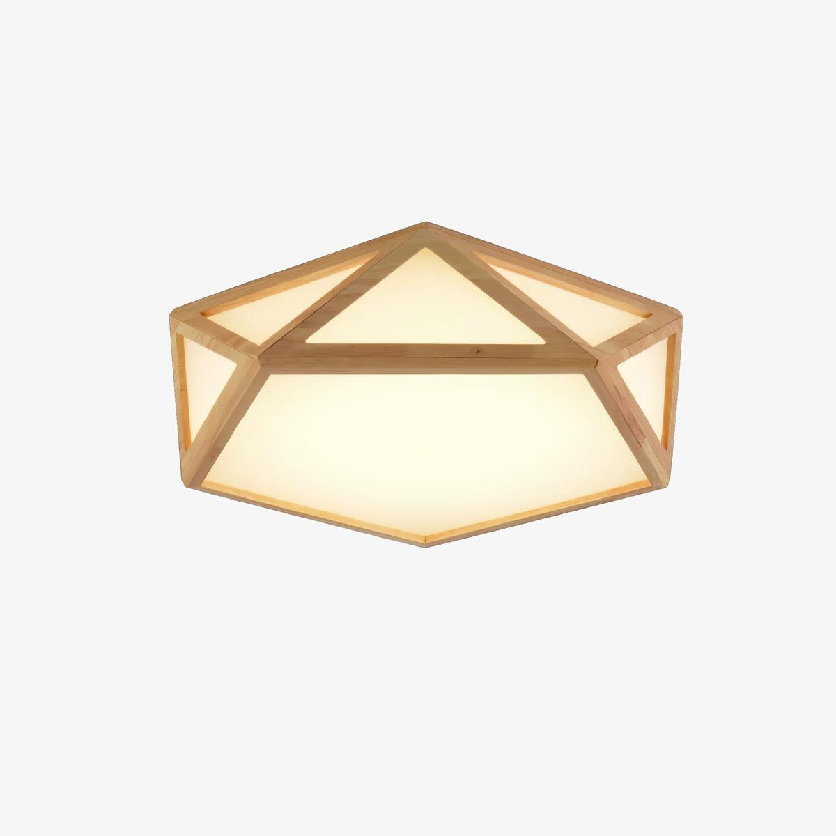 Diamond Wooden Ceiling Lamp - Lumpaz