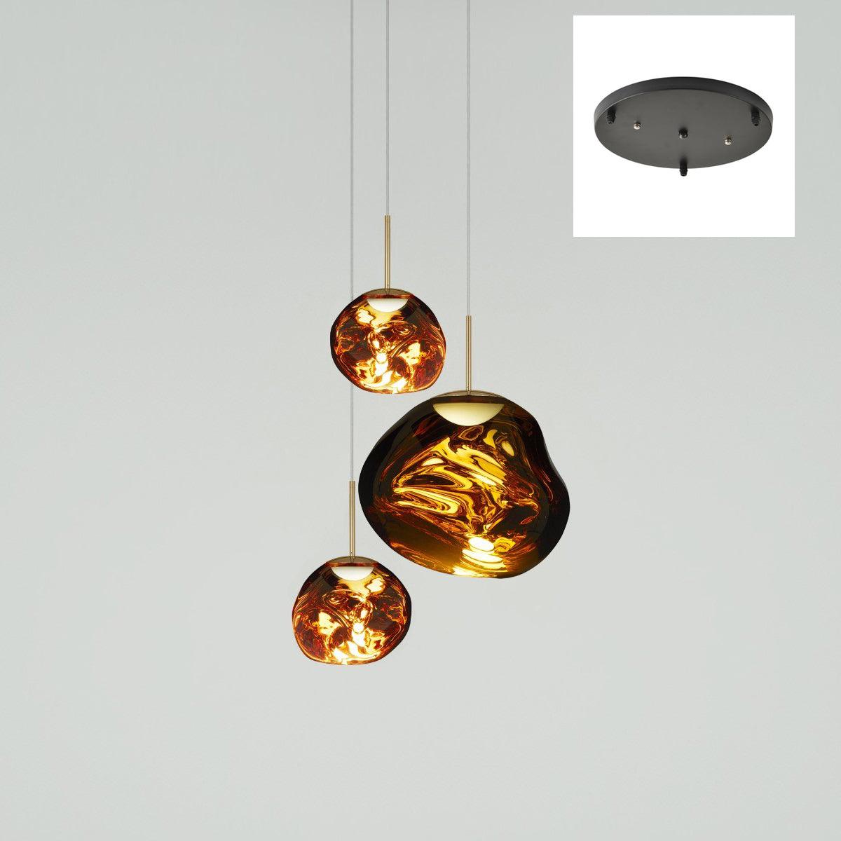 Multi Lava Round Pendant Lamp - Lumpaz