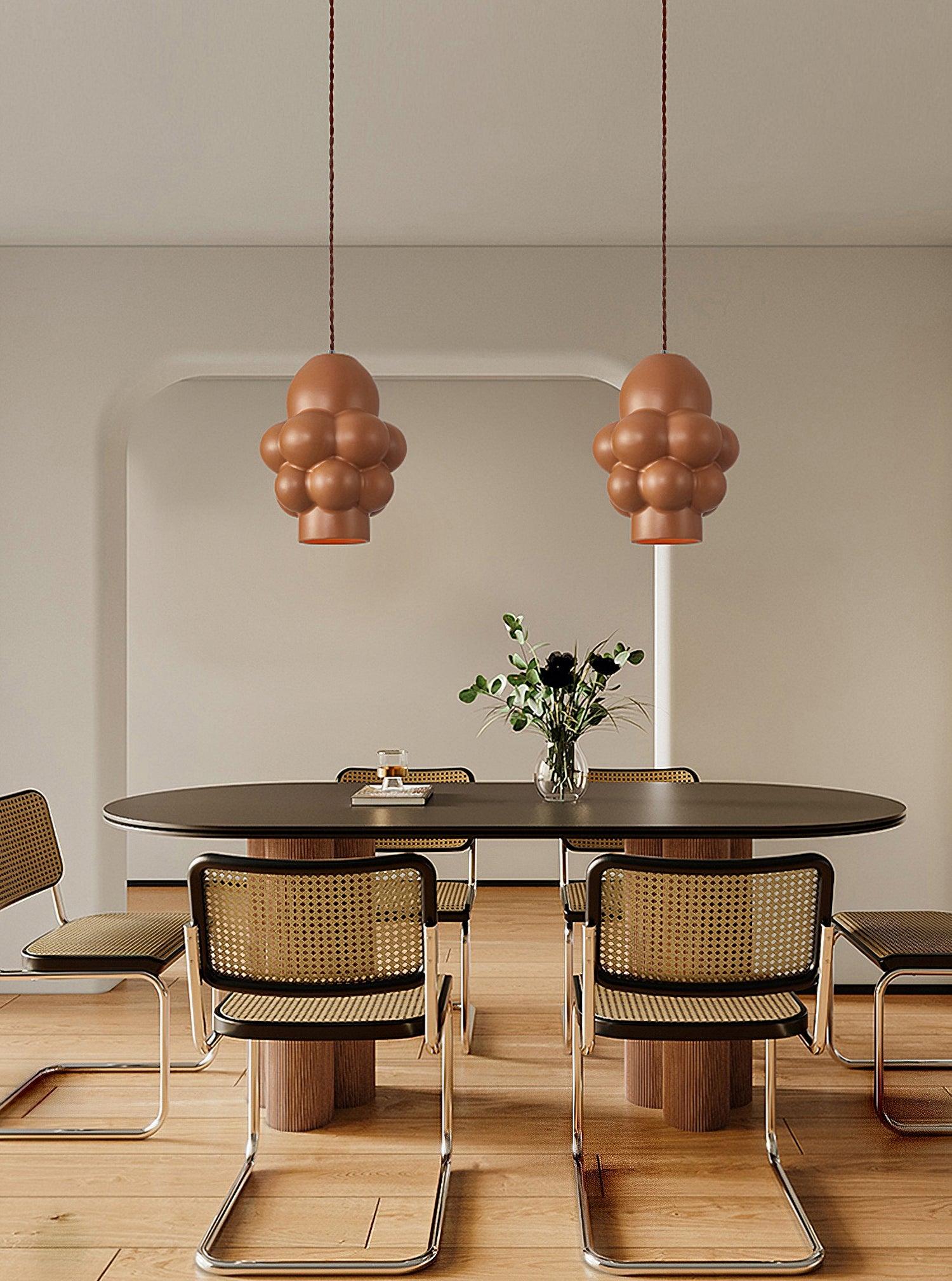 Resin Cream Pendant Lamp - Lumpaz