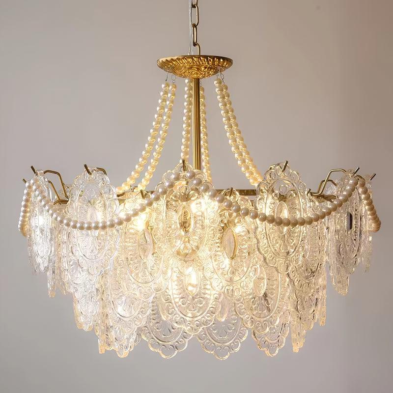 Pearls Glass Chandelier - Lumpaz