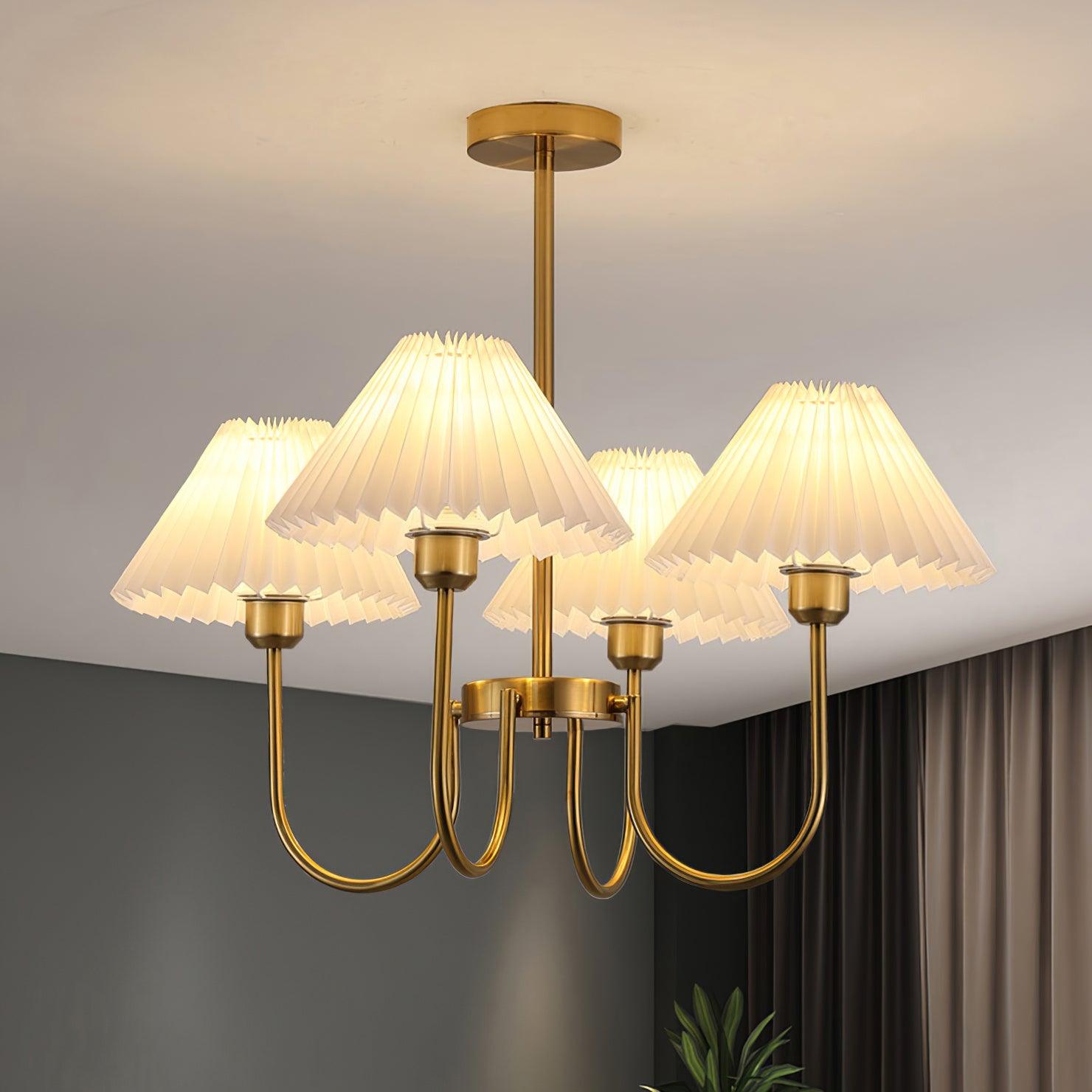 Lenore Pleated Chandelier - Lumpaz