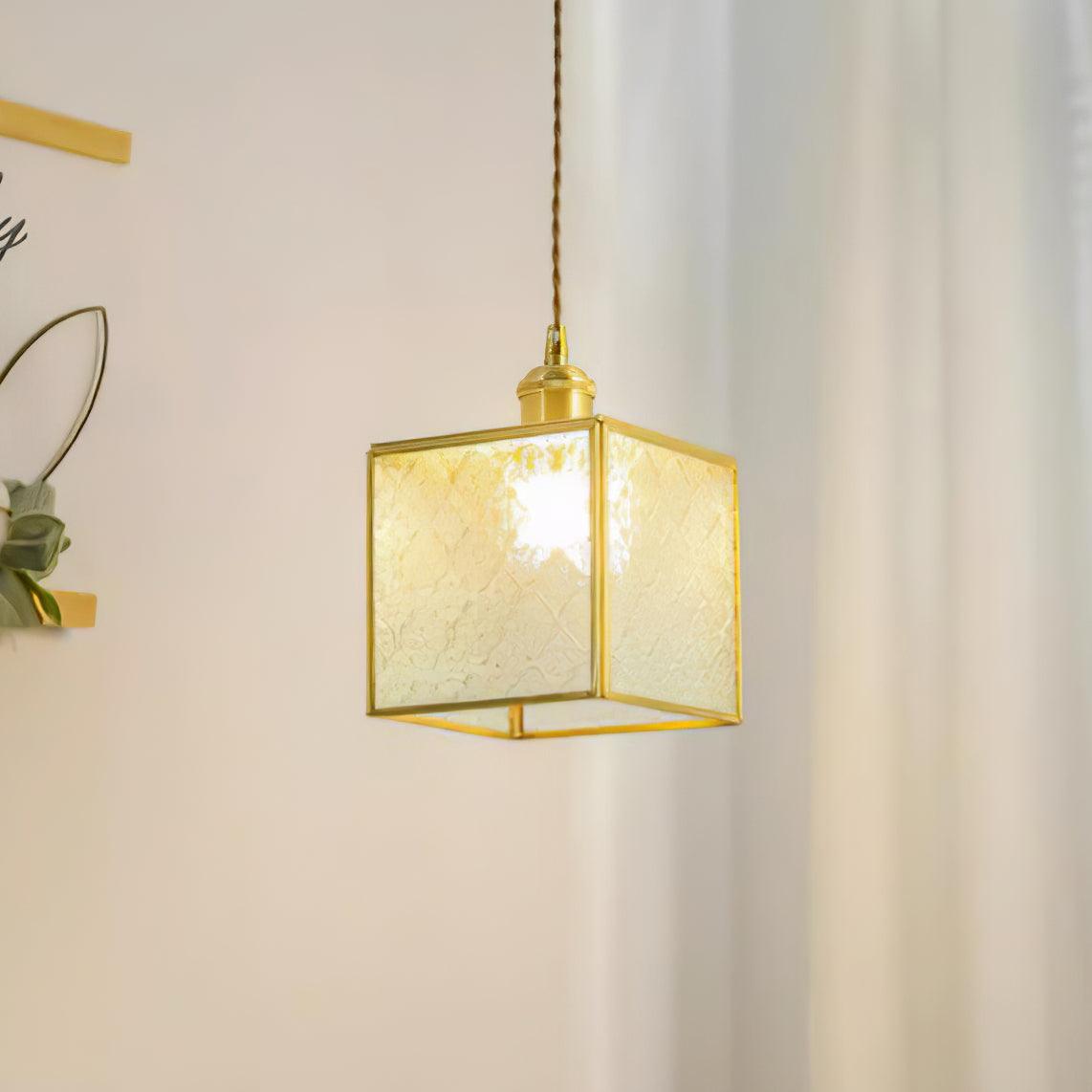 Patterned Glass Pendant Lamp - Lumpaz