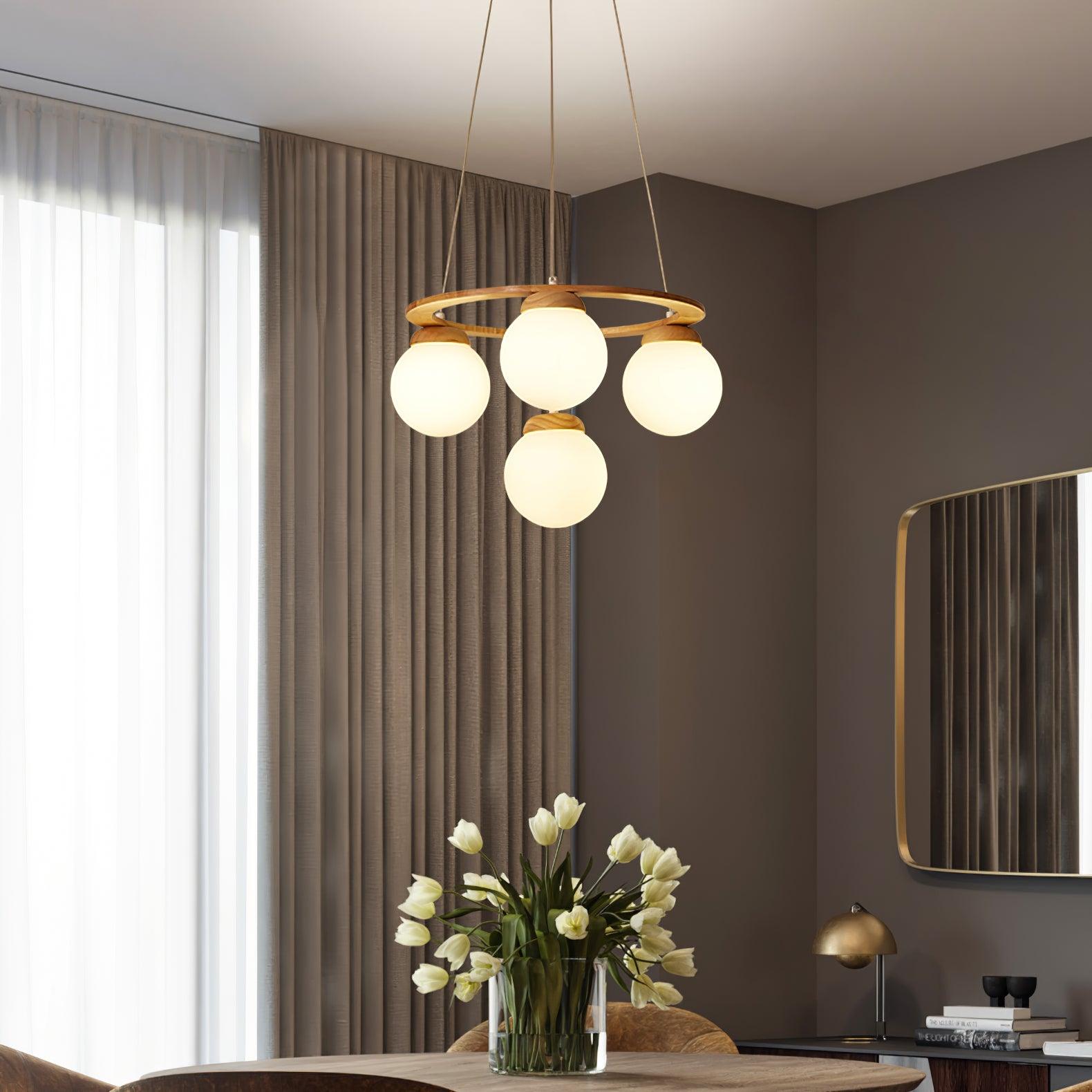 Nuura Miira Wood Chandelier - Lumpaz