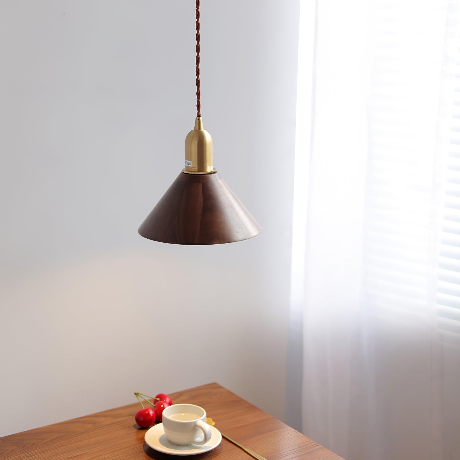 Lyfa Walnut Pendant Light - Lumpaz