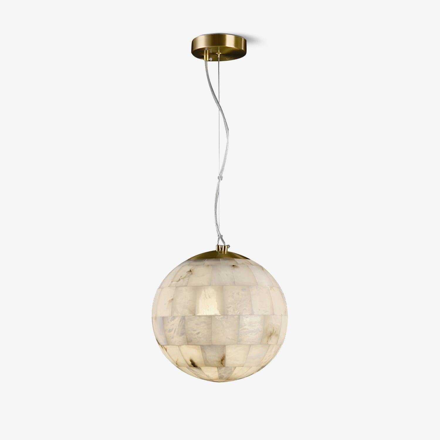 Alabaster Ball Pendant Light - Lumpaz